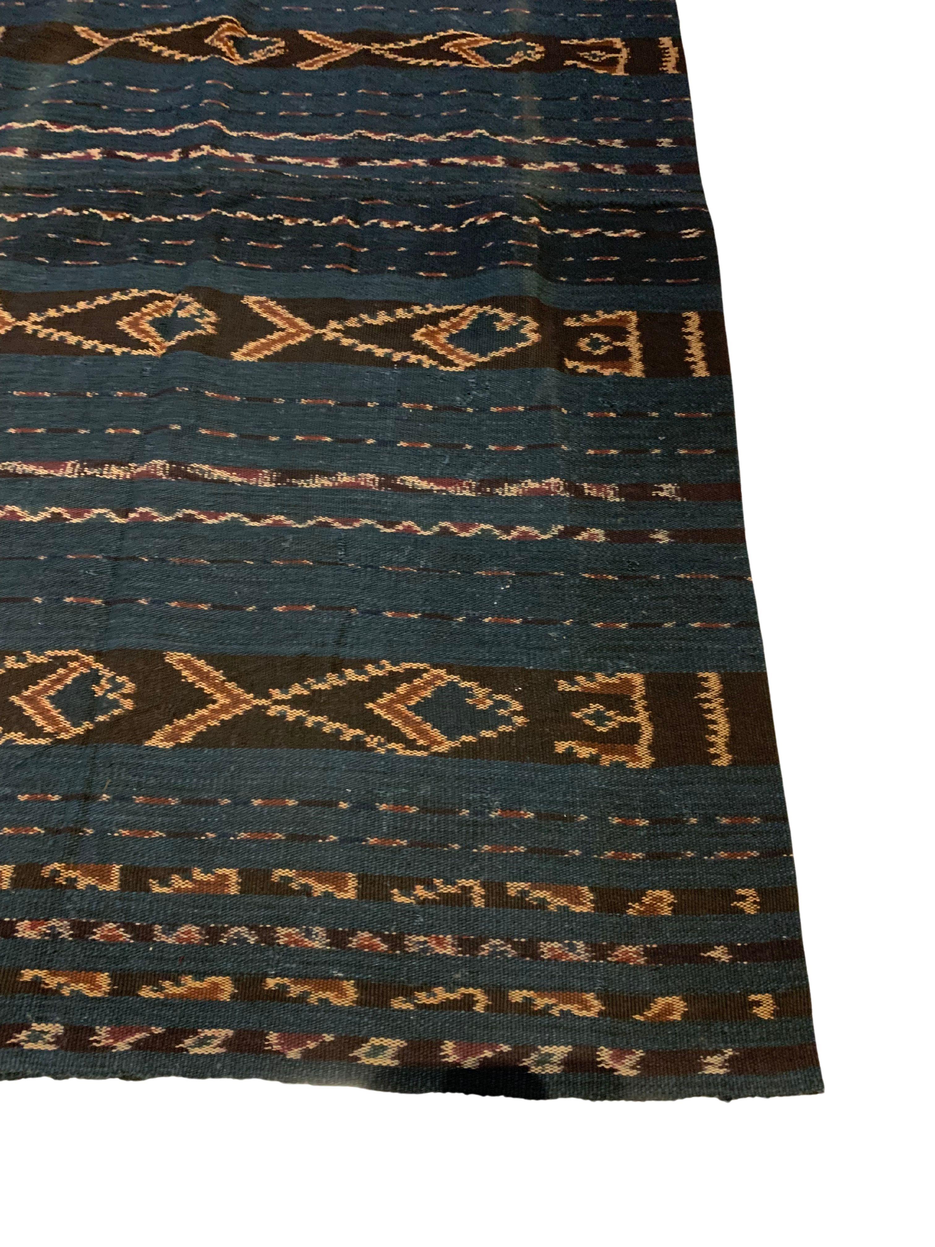 Indonesian Ikat Textile from Maluku, Indonesia with Stunning Naturally Coloured Dye