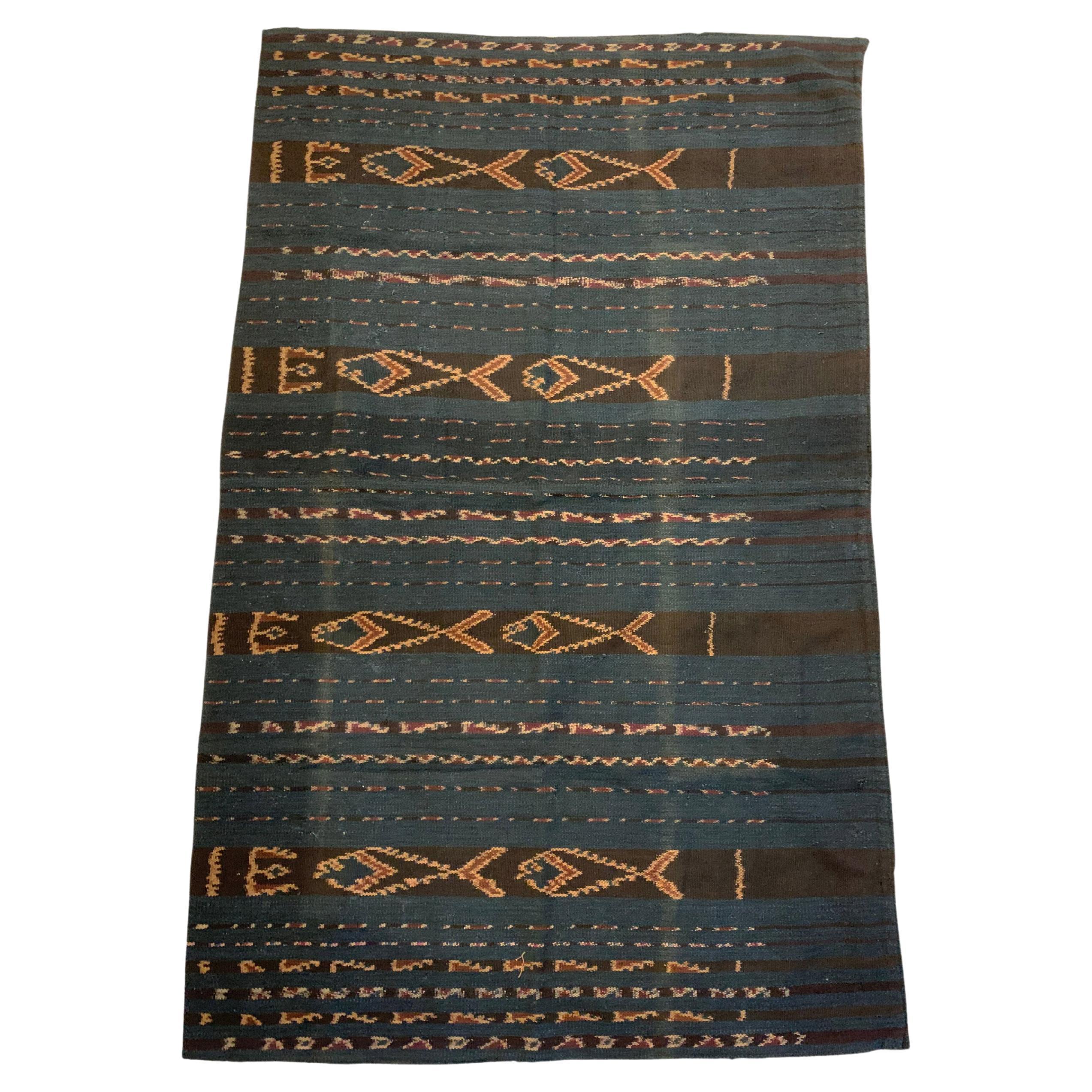 Ikat Textile from Maluku, Indonesia with Stunning Naturally Coloured Dye