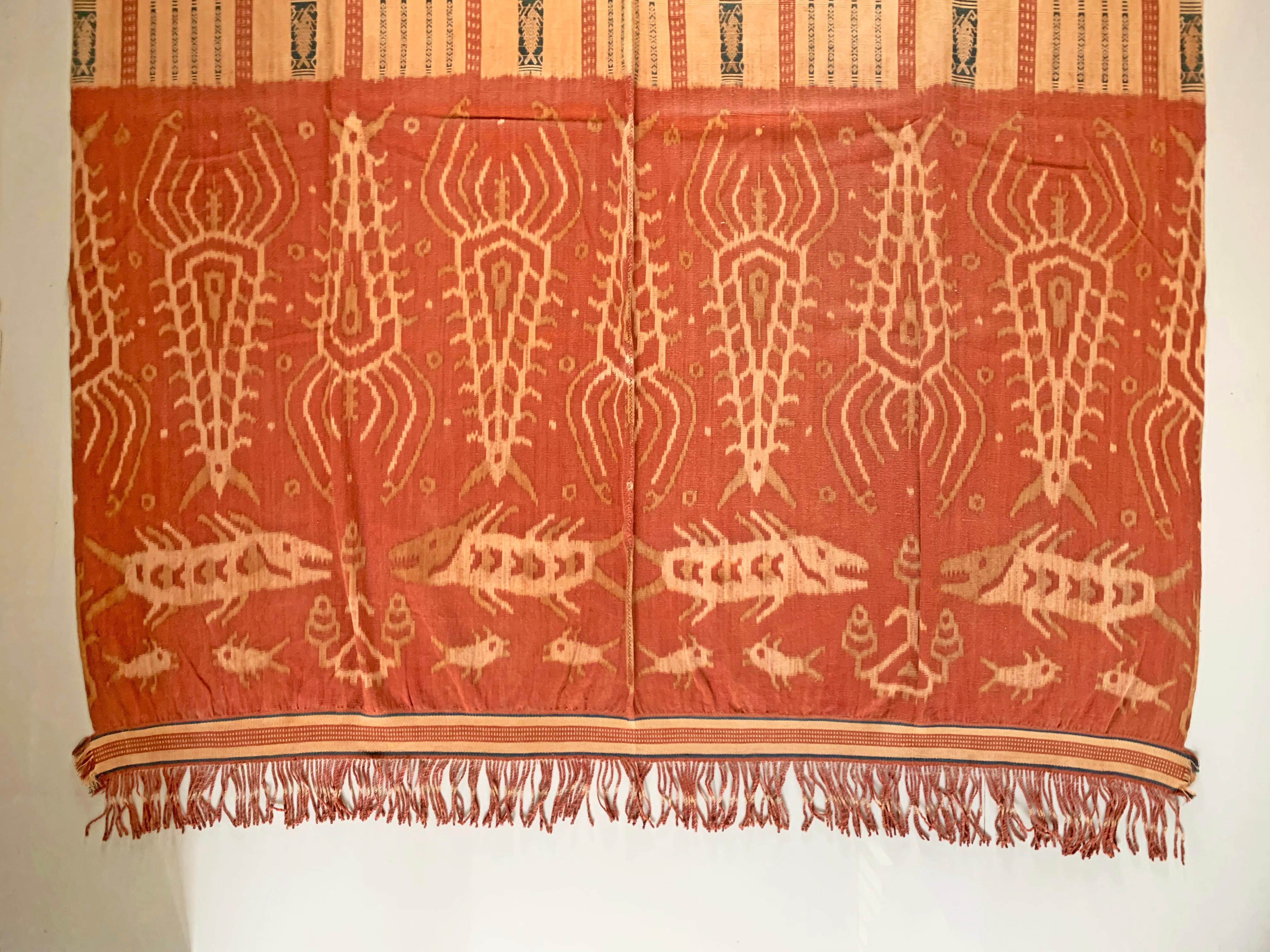 Ikat-Textil von der Sumba-Insel, Indonesien (Sonstiges) im Angebot