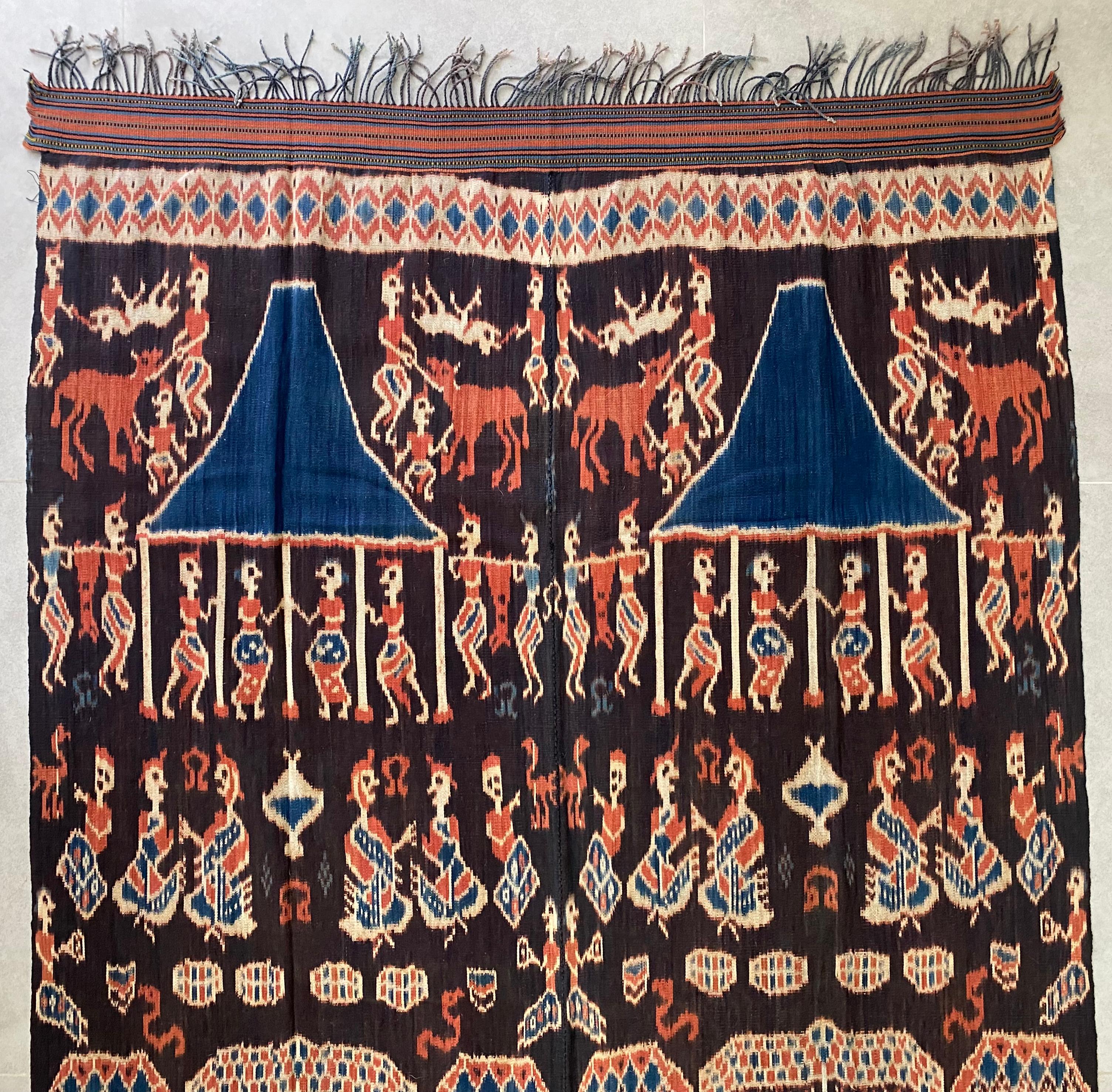 Ikat-Textil von der Sumba-Insel, Indonesien (Indonesisch) im Angebot