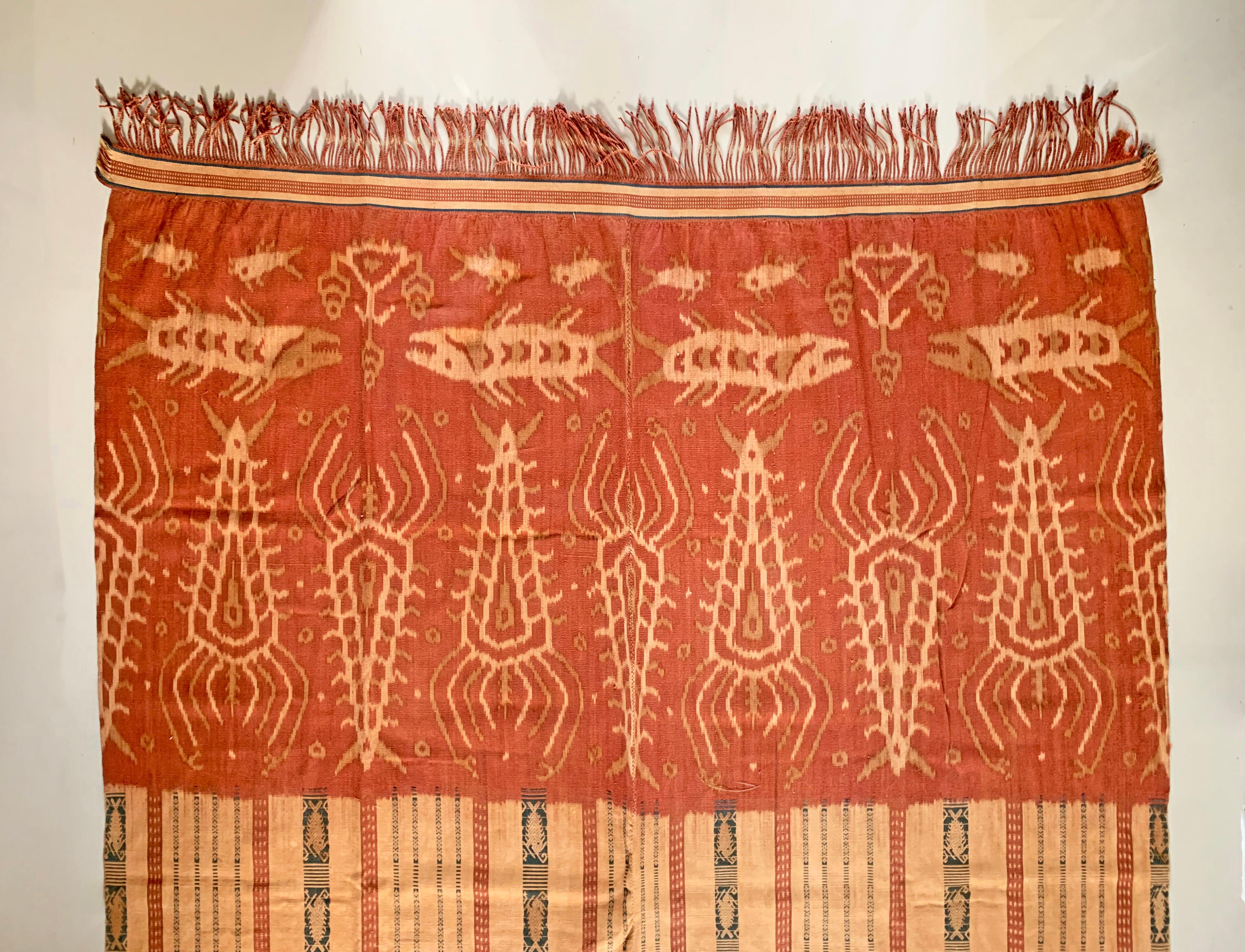 Indonesian Ikat Textile from Sumba Island, Indonesia For Sale