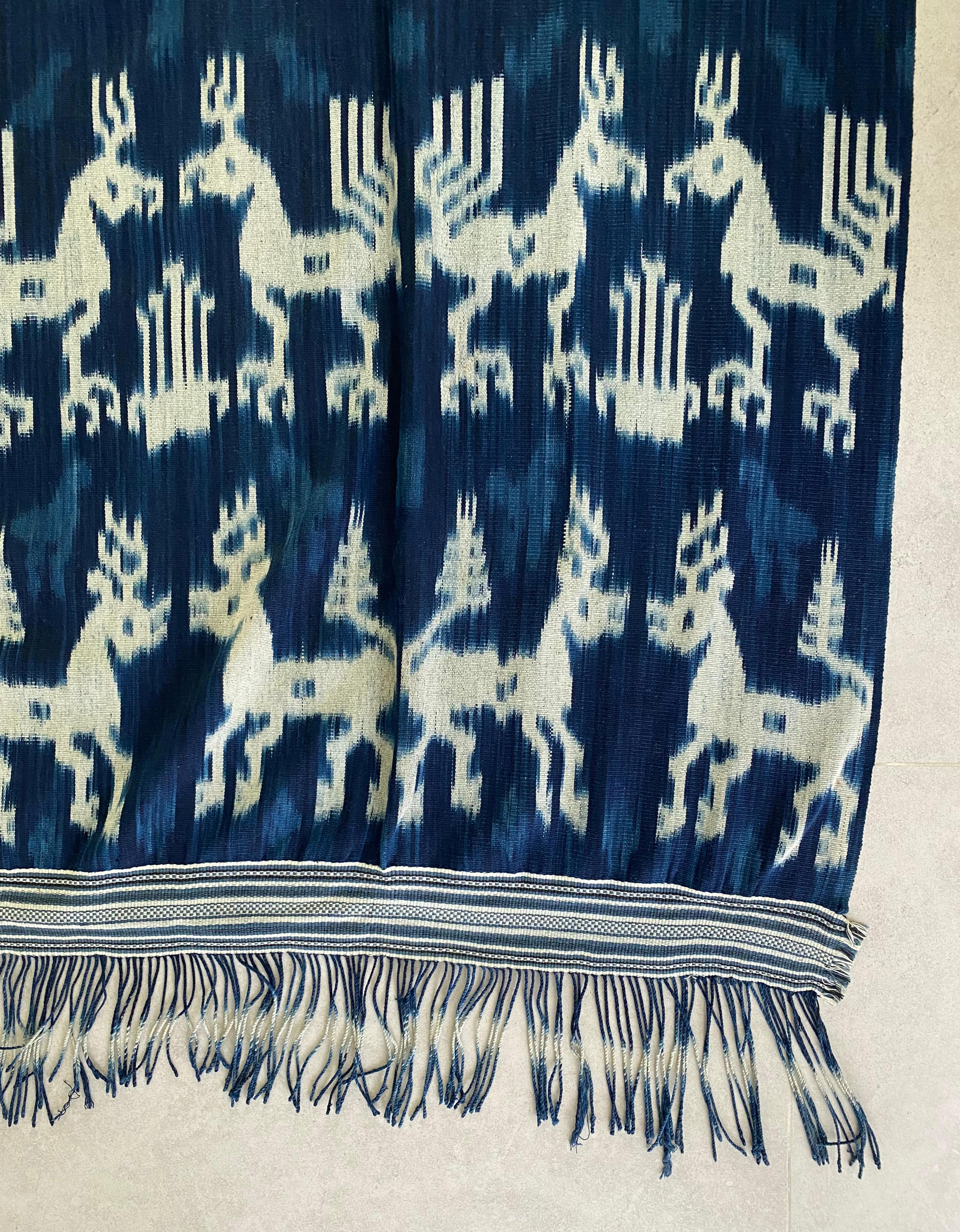 Hand-Woven Ikat Textile from Sumba Island, Indonesia