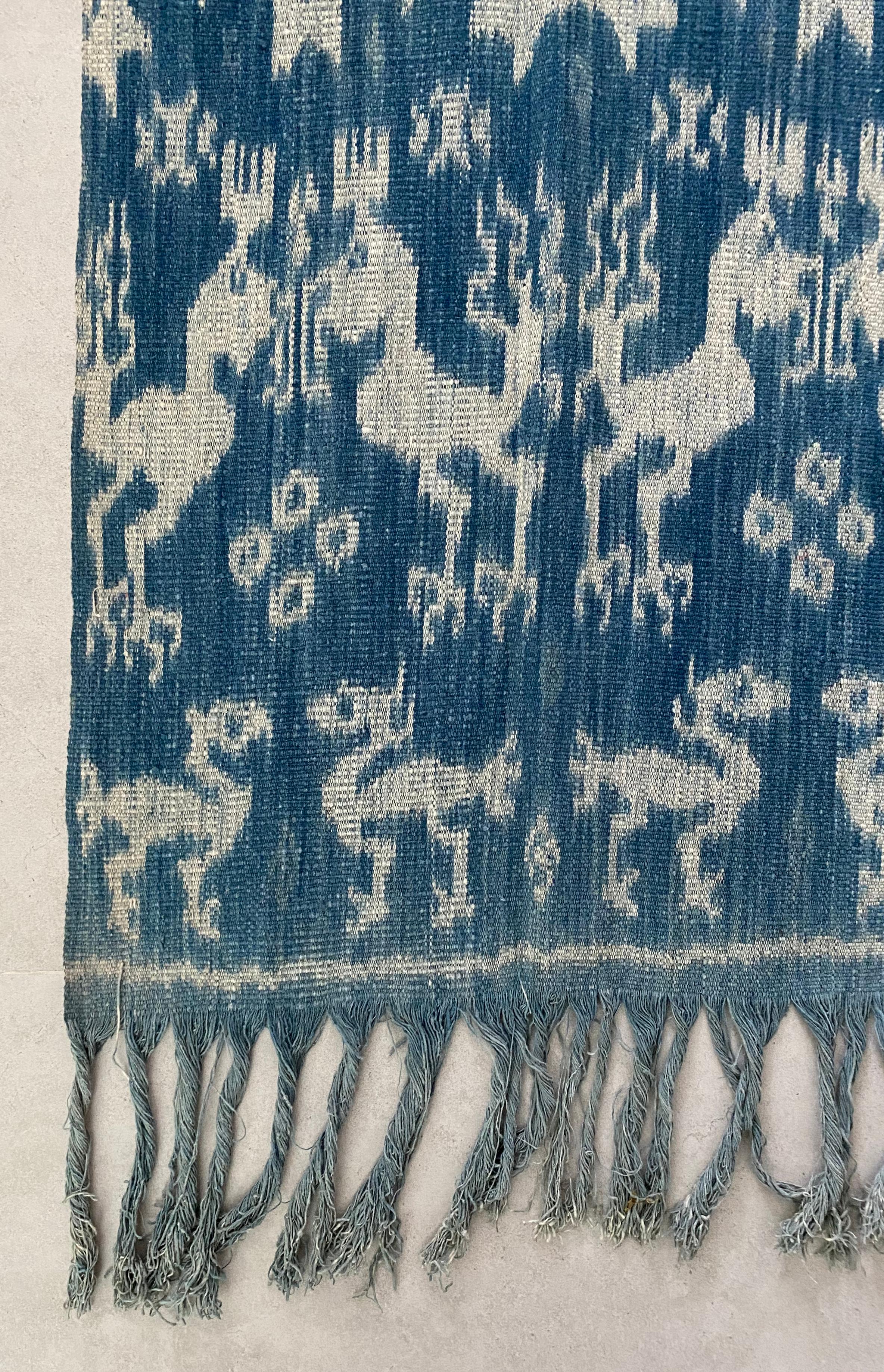Hand-Woven Ikat Textile from Sumba Island, Indonesia For Sale