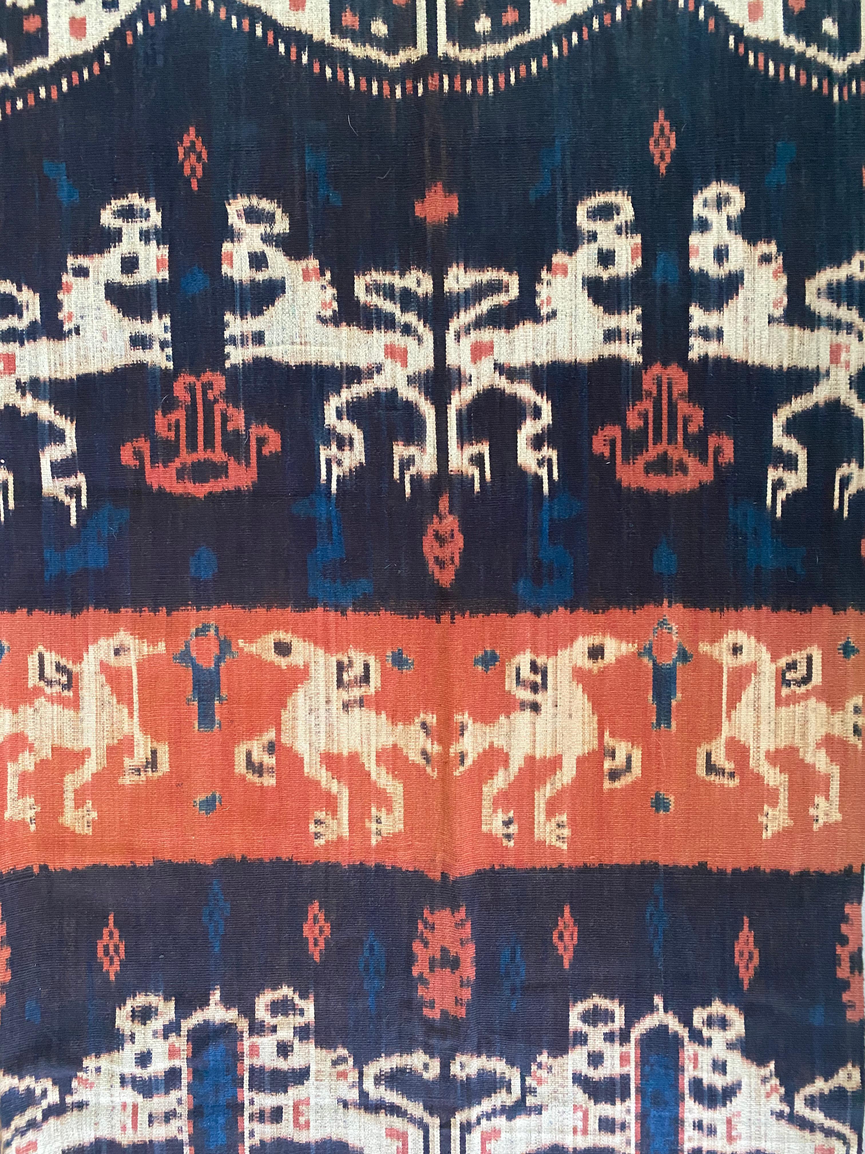 Yarn Ikat Textile from Sumba Island, Indonesia For Sale