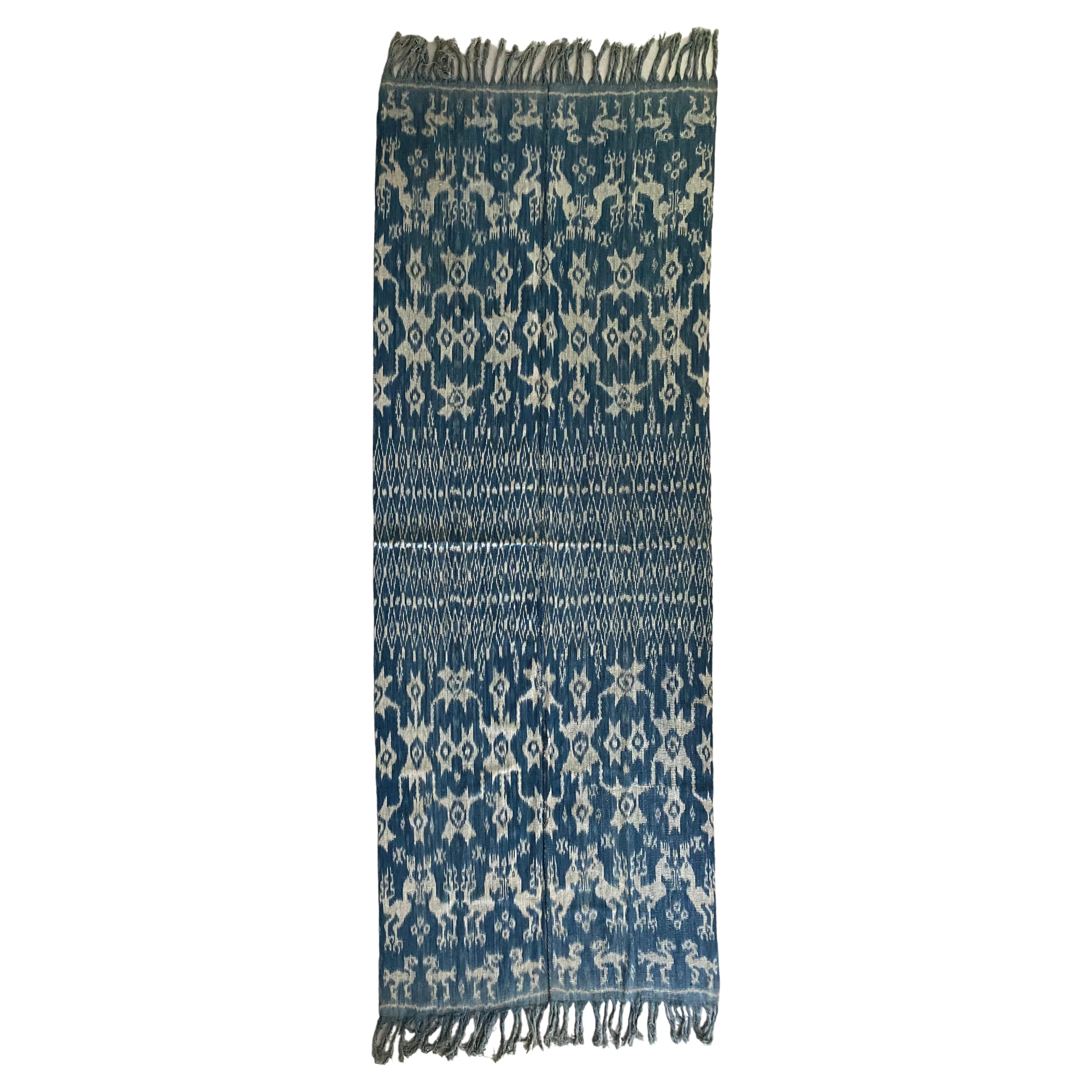 Ikat-Textil von der Sumba-Insel, Indonesien im Angebot