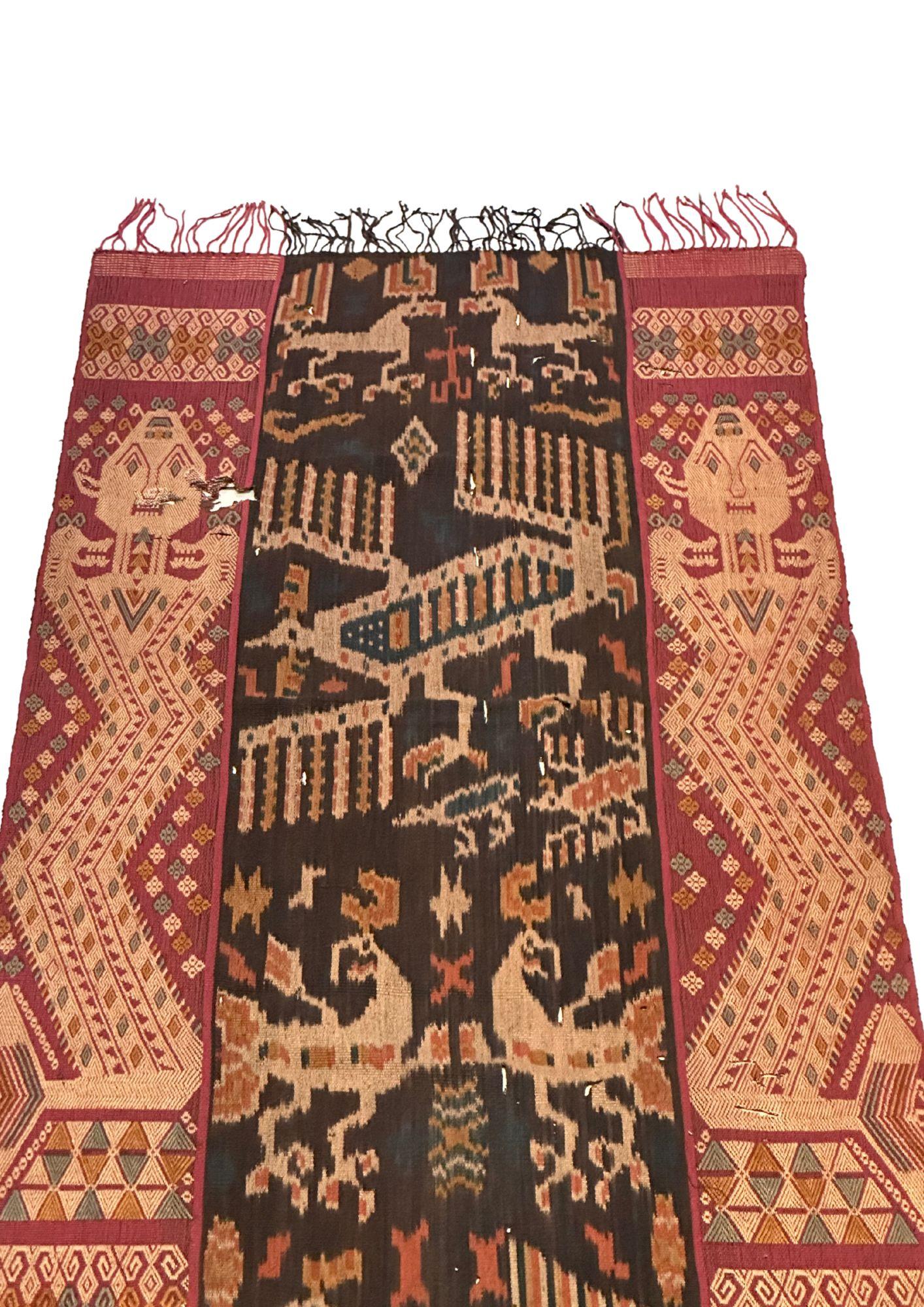 Other Ikat Textile from Sumba Island Stunning Tribal Motifs, Indonesia For Sale