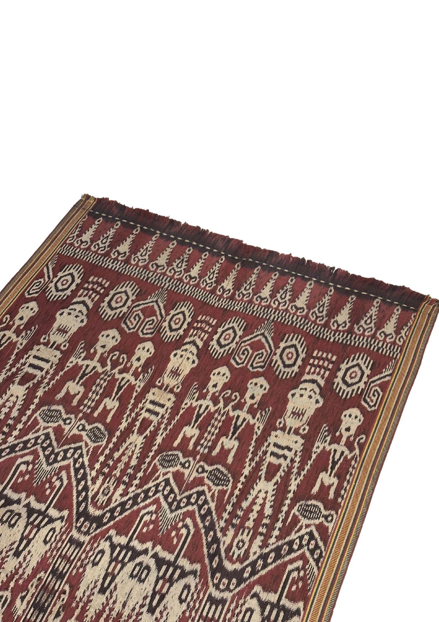 Ikat Textil de la Isla de Sumba Impresionantes Motivos Tribales, Indonesia Otro en venta