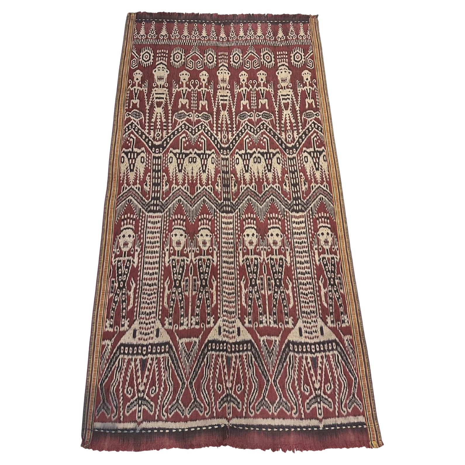 Textile Ikat de l'île de Sumba, motifs tribaux étonnants, Indonésie