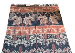 Ikat Textile from Sumba Stunning Tribal Motifs & Colors, Indonesia c. 1950