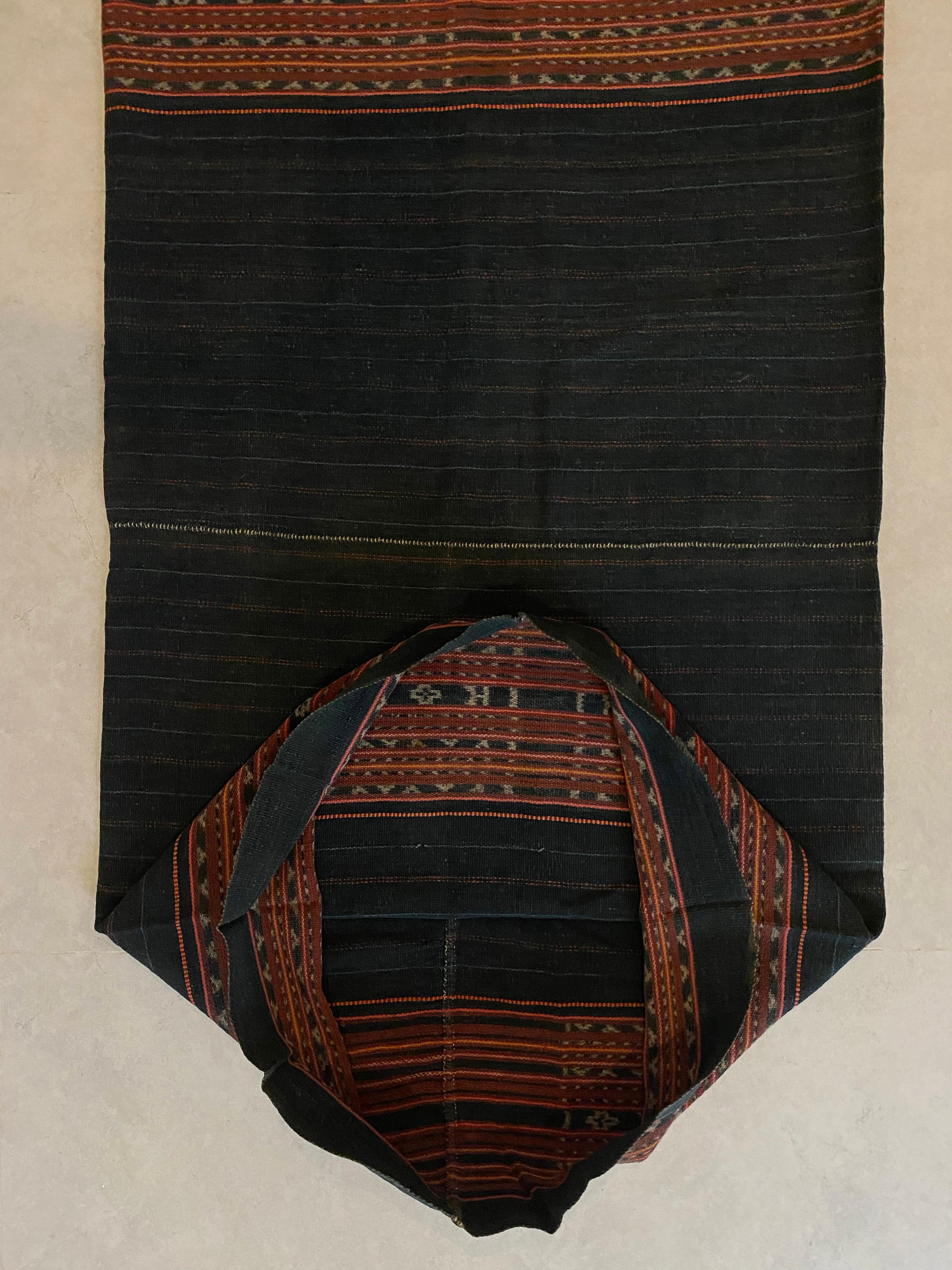 Hand-Woven Ikat Textile from Timor Island, Indonesia
