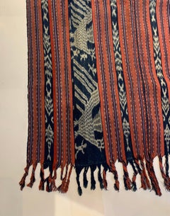 Ikat Textile from Timor Stunning Tribal Motifs & Colors, Indonesia, c. 1950