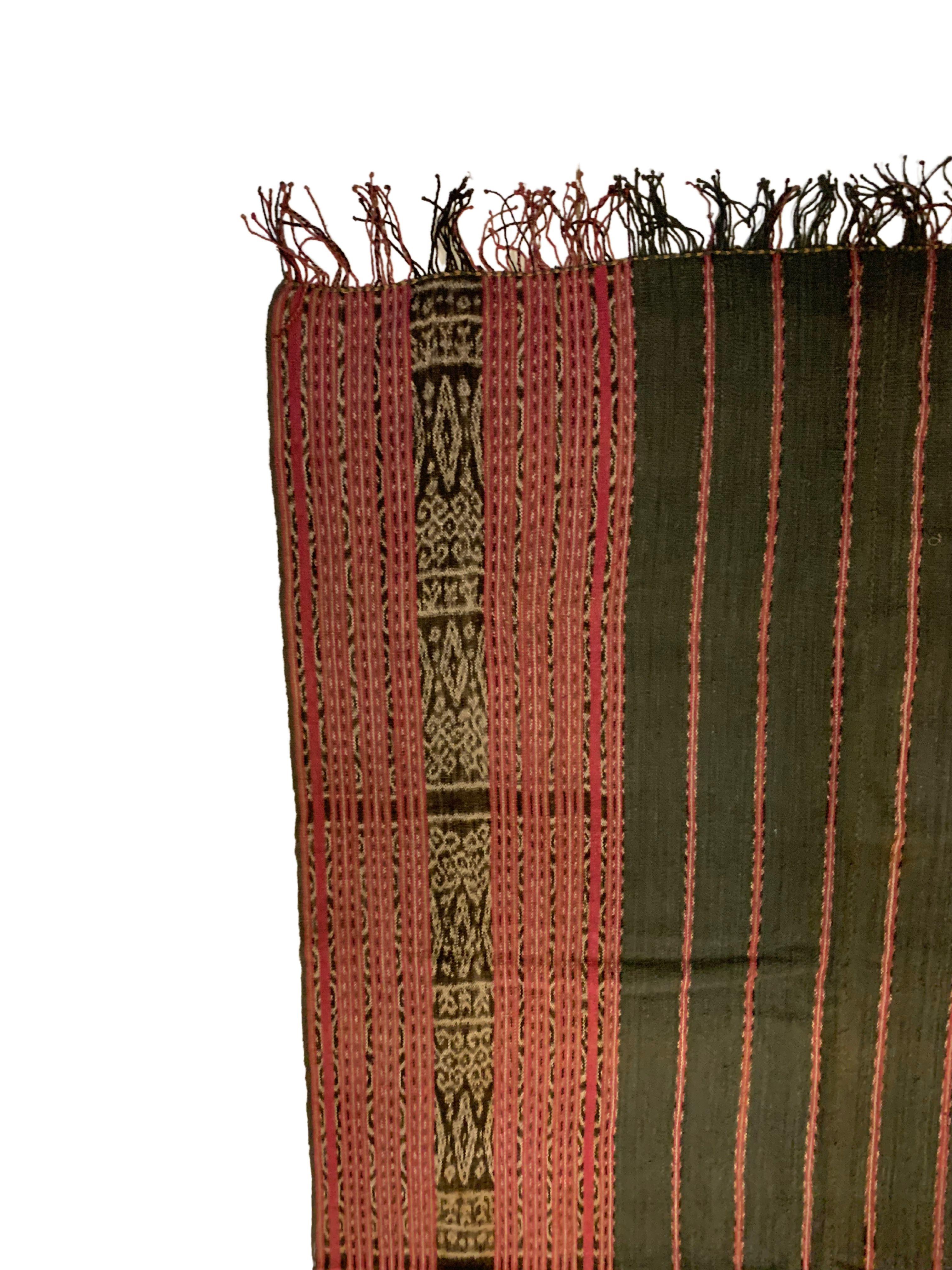 Other Ikat Textile from Timor Stunning Tribal Motifs & Colors, Indonesia, c. 1950
