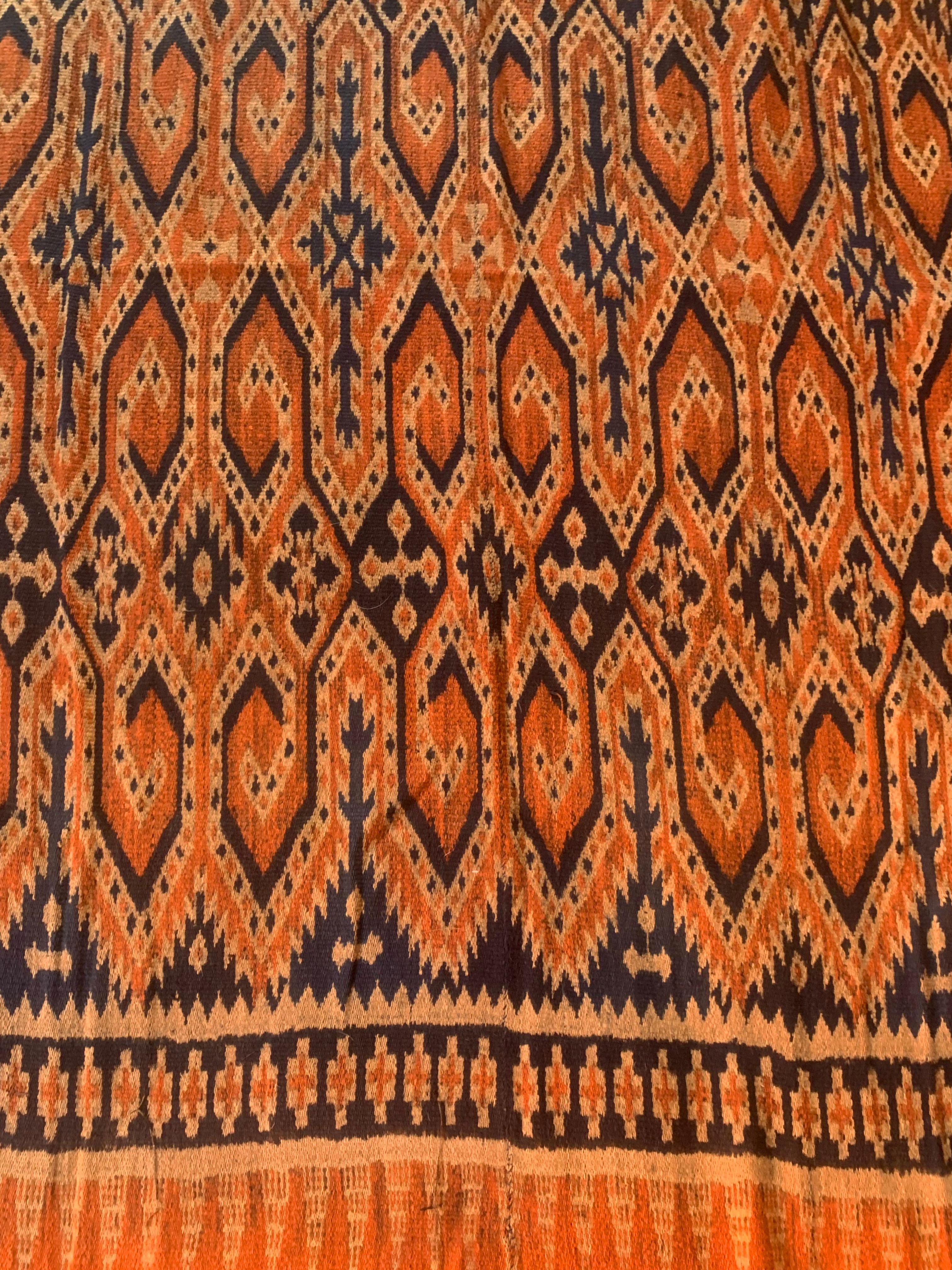 Other Ikat Textile from Toraja Tribe of Sulawesi with Stunning Tribal Motifs C. 1950 For Sale