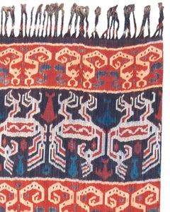 Ikat Textile Rug, 20th Century