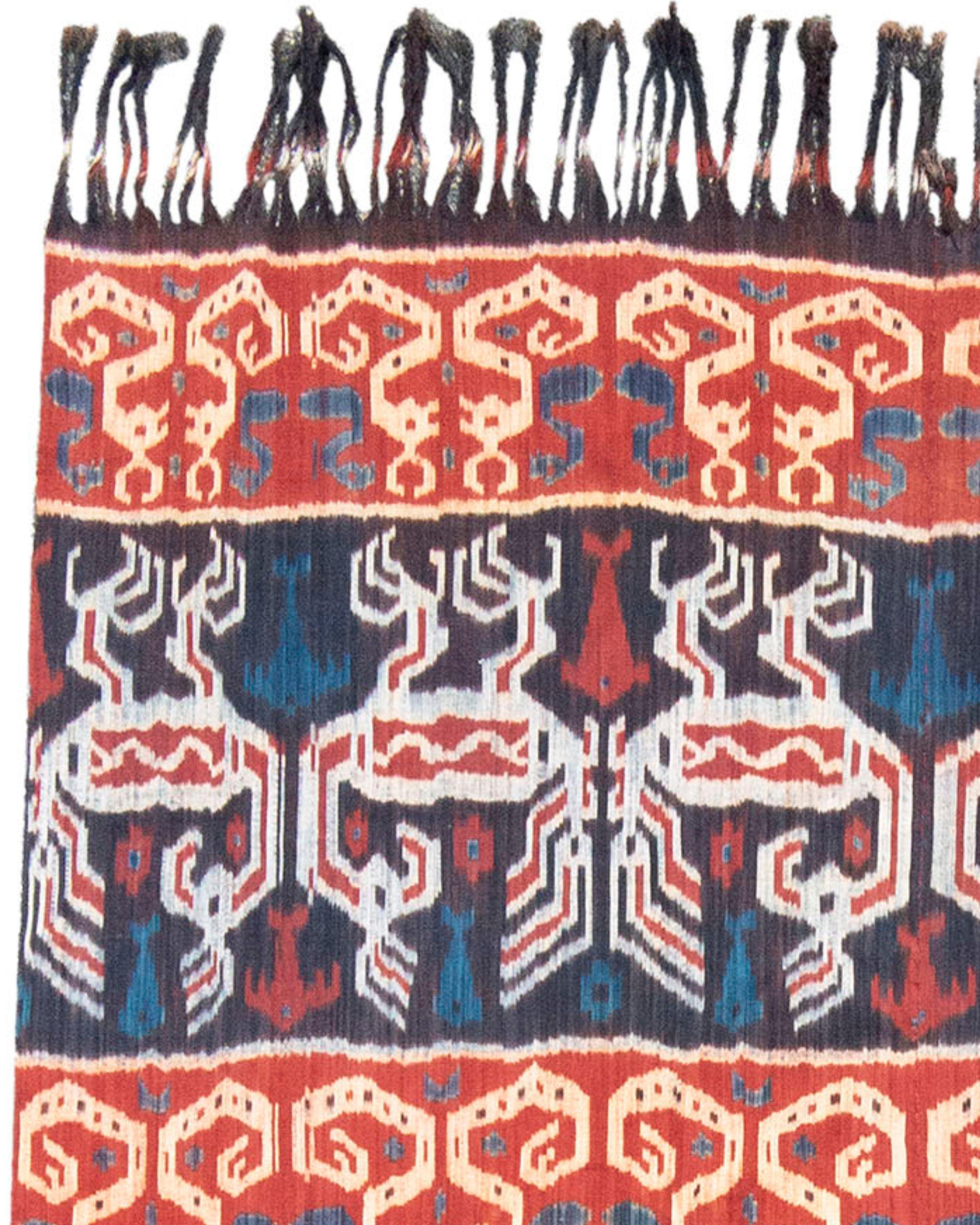 Indonesian Ikat Textile Rug, 20th Century For Sale