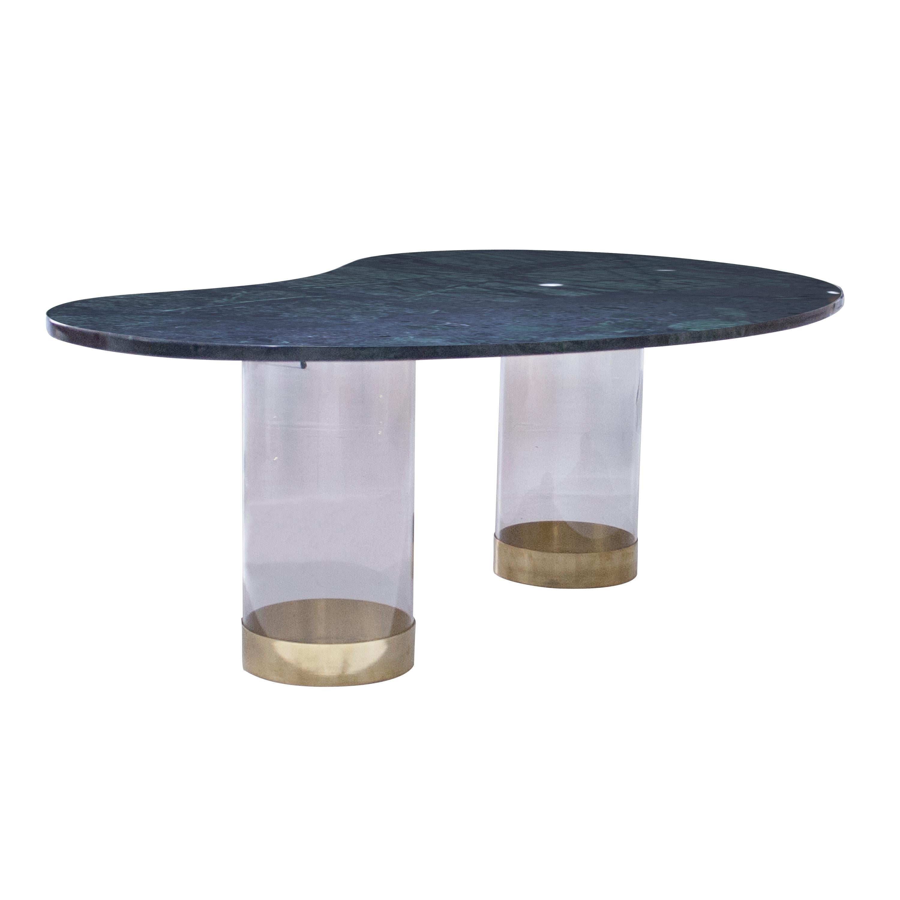 Post-Modern IKB191 Contemporary Green Marble Center Table, Spain, 2022