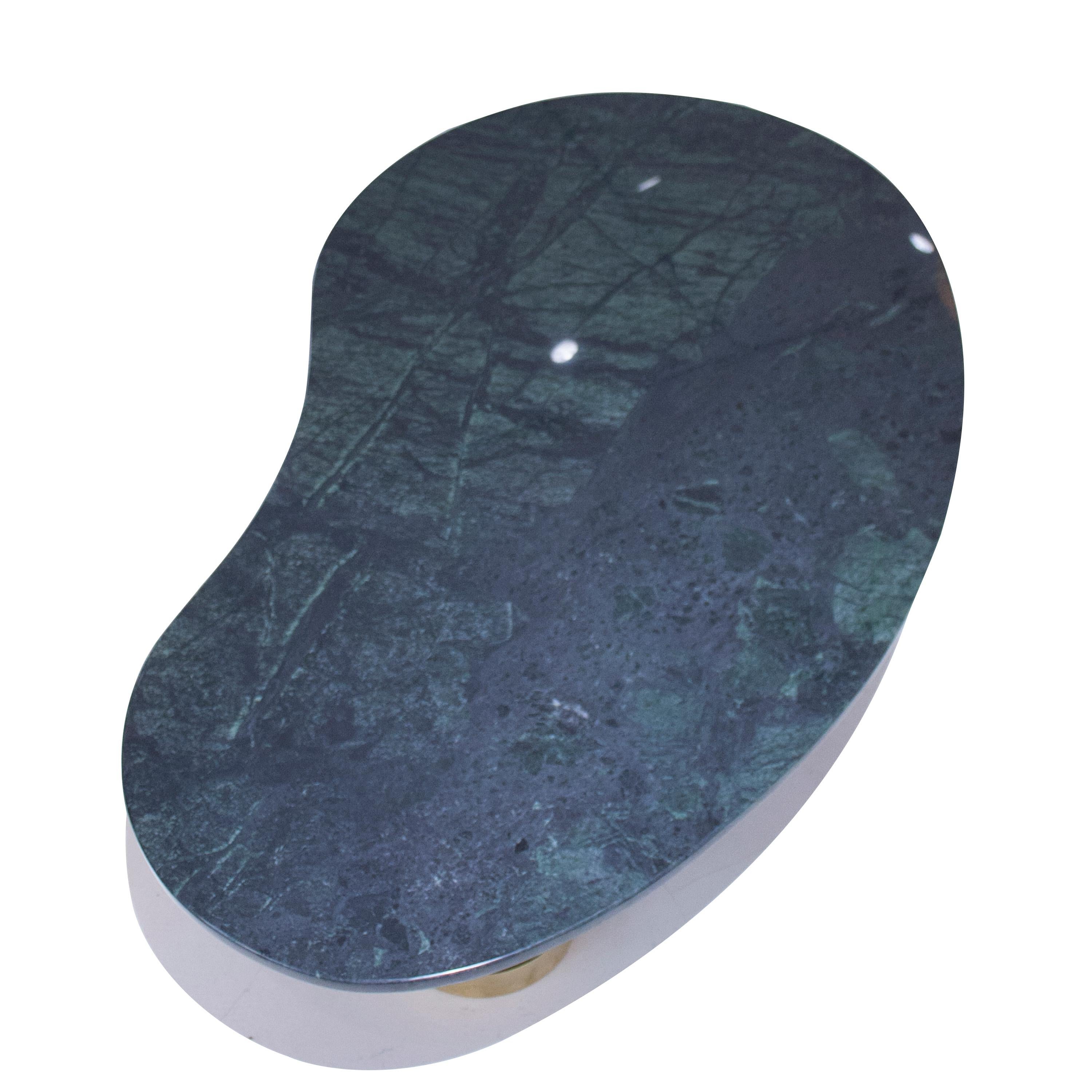 Spanish IKB191 Contemporary Green Marble Center Table, Spain, 2022