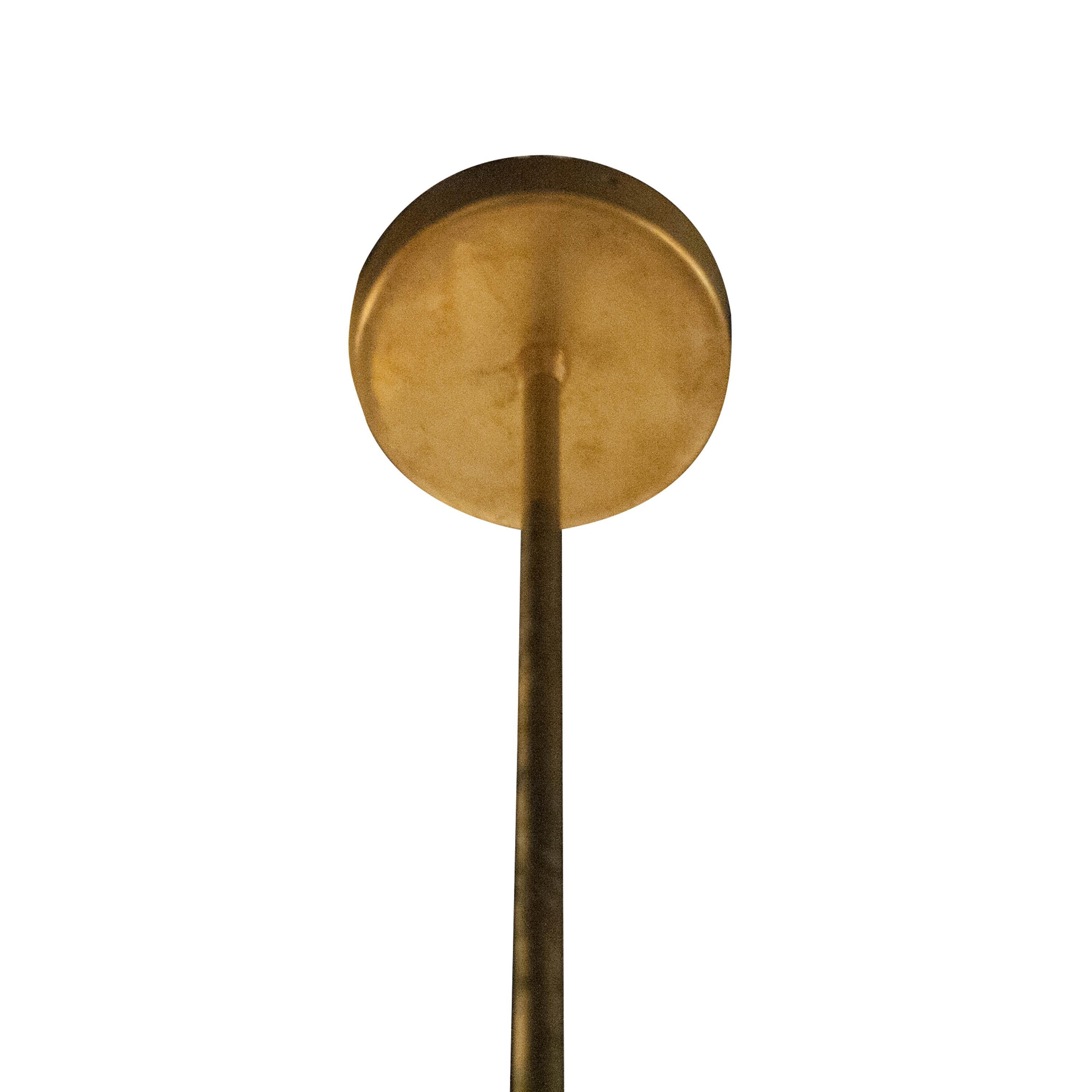  IKB191 Contemporary Sputnik Style Brass Glass Suspension Lamp, Spain, 2020 For Sale 2