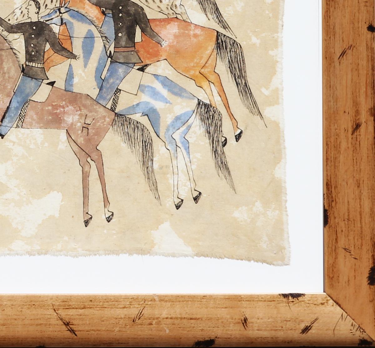 Native American themed painting titled 
