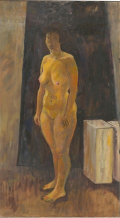 Edward Morgan (1933-2009) - 20th Century Oil, Standing Nude