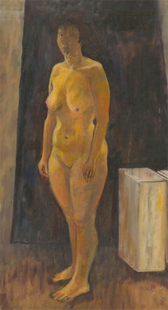 Edward Morgan (1933-2009) - 20th Century Oil, Standing Nude