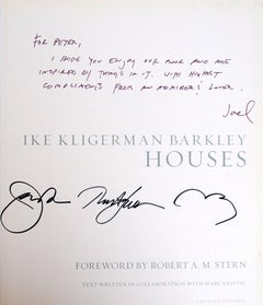 Ike Kligerman Barkley Houses by Ike Kligerman & Barkley Architects, Signed 1st