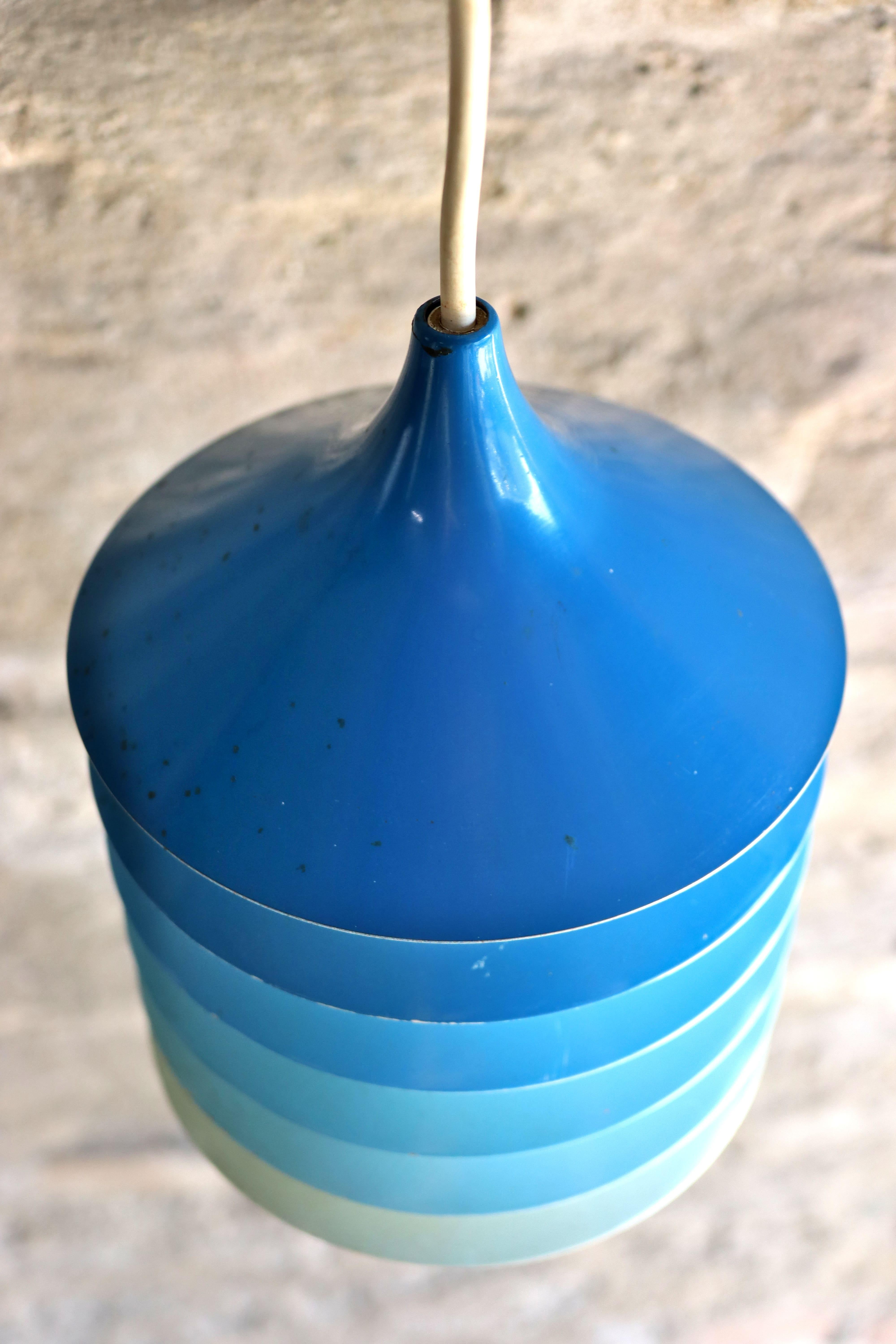 Ikea – Duett Pendant Light – Blue – Bent Gantzel Boysen – 1980s For Sale 1
