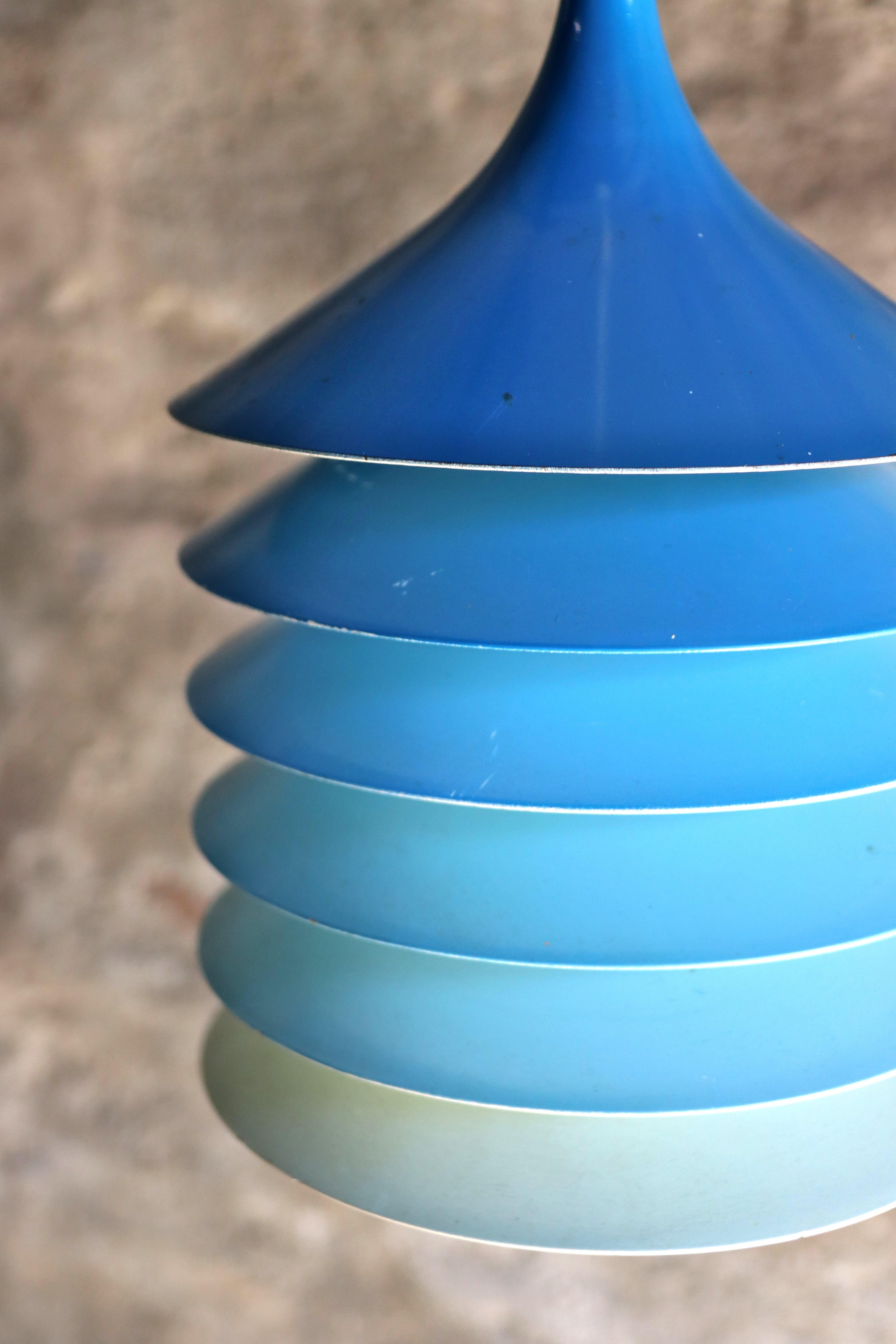 Ikea – Duett Pendant Light – Blue – Bent Gantzel Boysen – 1980s For Sale 2