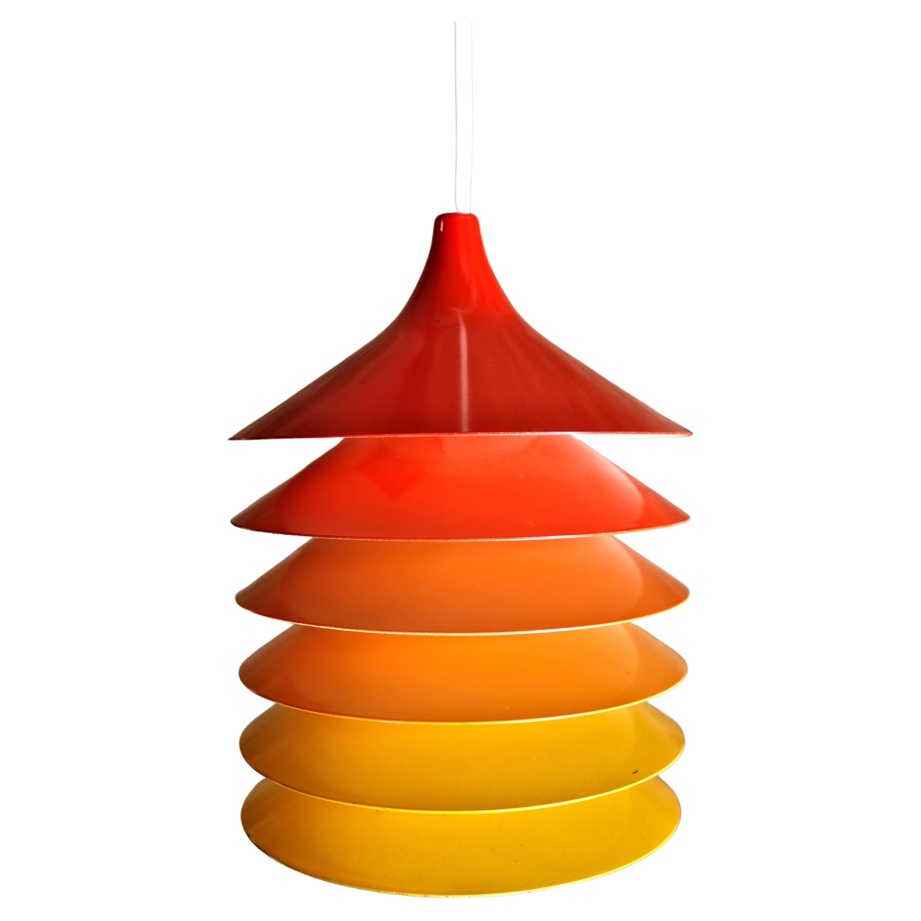 Ikea Duett Pendant Light Blue Bent Gantzel Boysen 1980s For