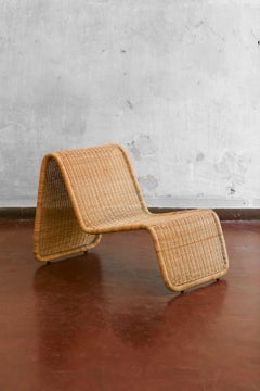 Ikea Hestra Modell Rattan Lounge Chair, 1982. Inspiriert von Tito Agnoli Design