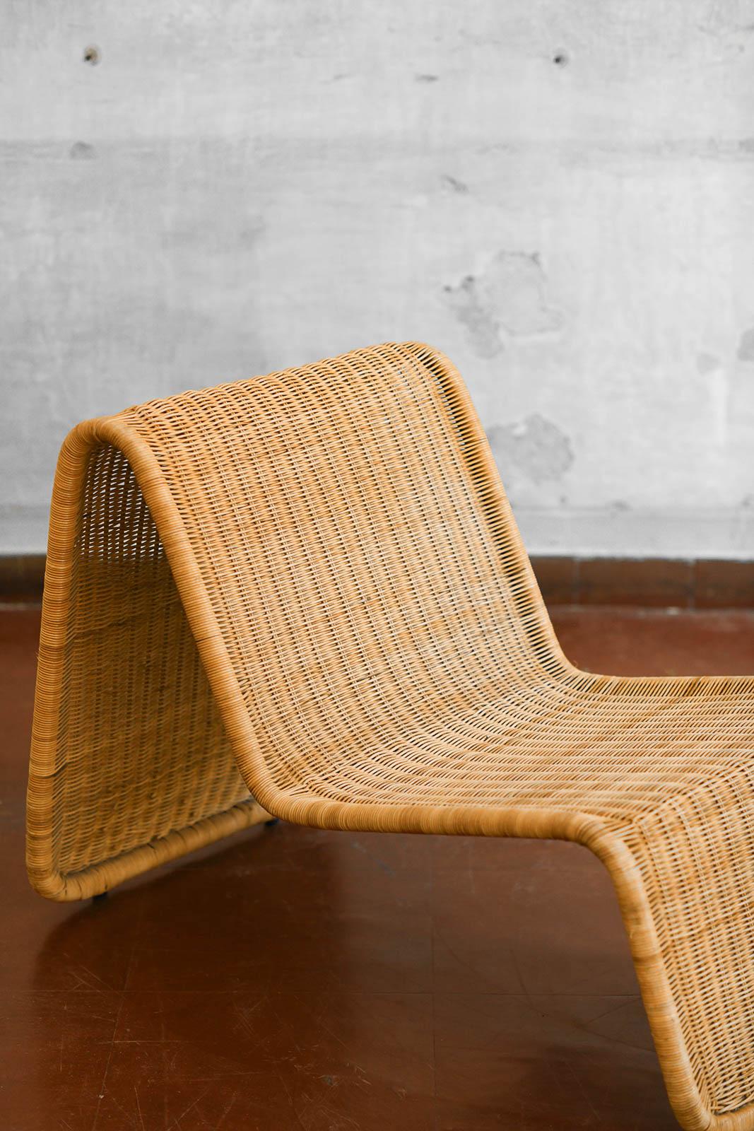Svedese Sedia da salotto in rattan modello Ikea Hestra, 1982. Ispirato al Design/One di Tito Agnoli in vendita