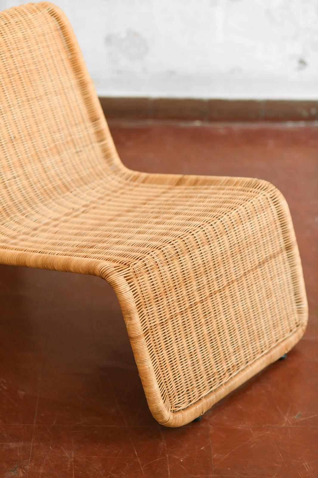 Sedia da salotto in rattan modello Ikea Hestra, 1982. Ispirato al Design/One di Tito Agnoli In condizioni buone in vendita a Roma, RM