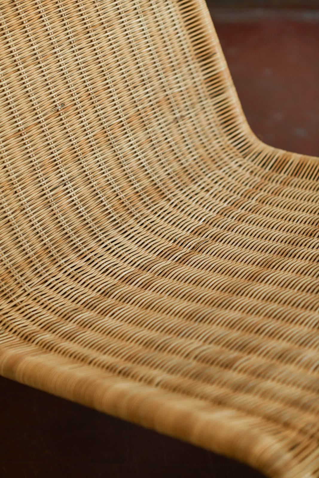 Metallo Sedia da salotto in rattan modello Ikea Hestra, 1982. Ispirato al Design/One di Tito Agnoli in vendita