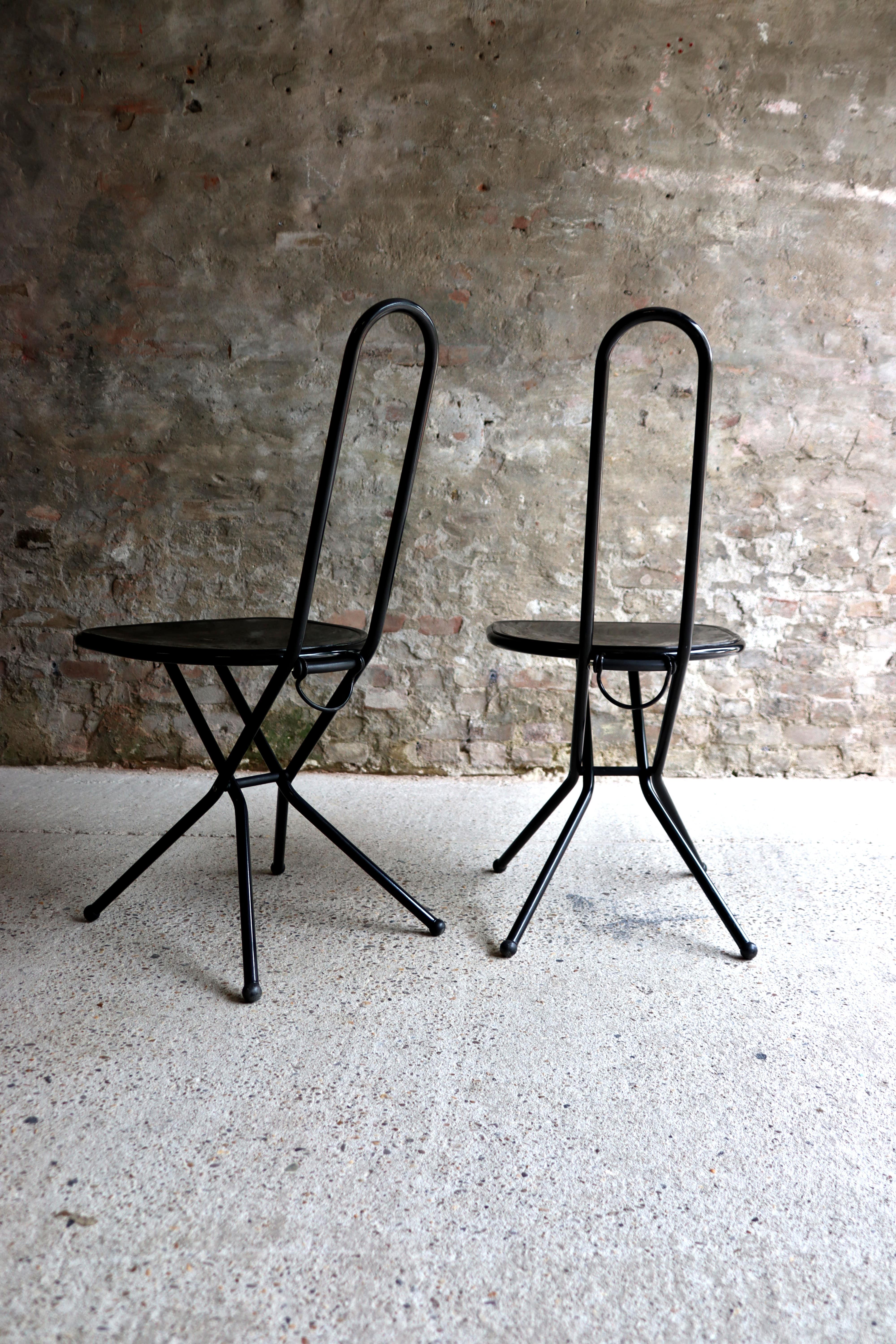 European IKEA – Isak – Folding Chair – Black – Niels Gammelgaard – 1989 For Sale