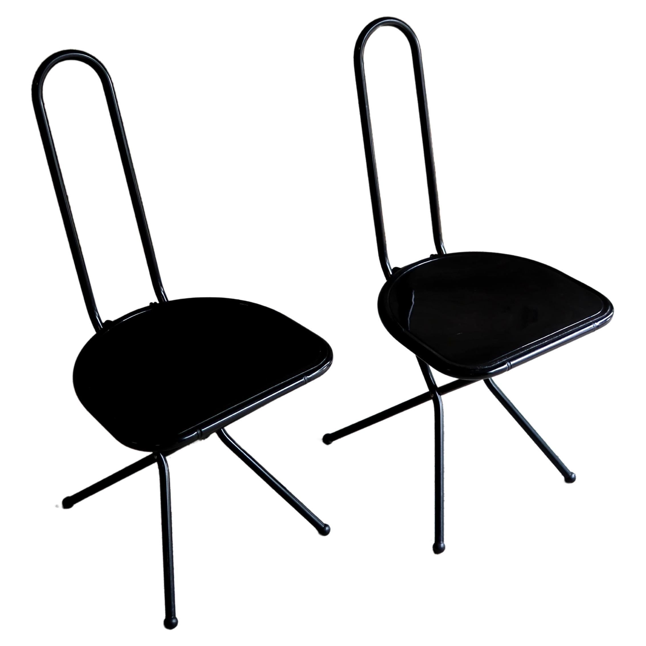 IKEA – Isak – Folding Chair – Black – Niels Gammelgaard – 1989 For Sale