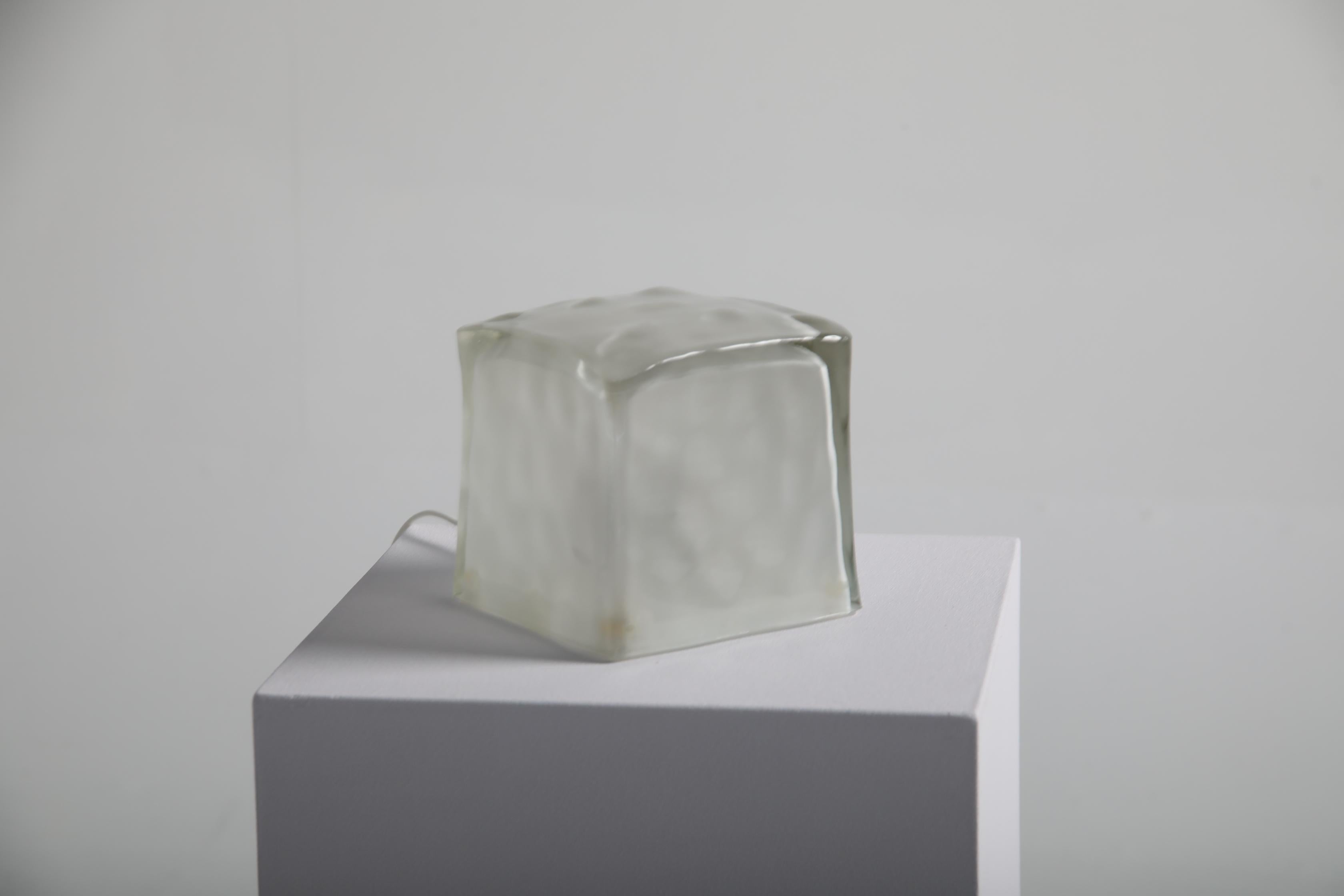 Scandinavian Modern IKEA “Iviken” Ice Cube Table Lamp, 1990s, Scandinavian Design For Sale