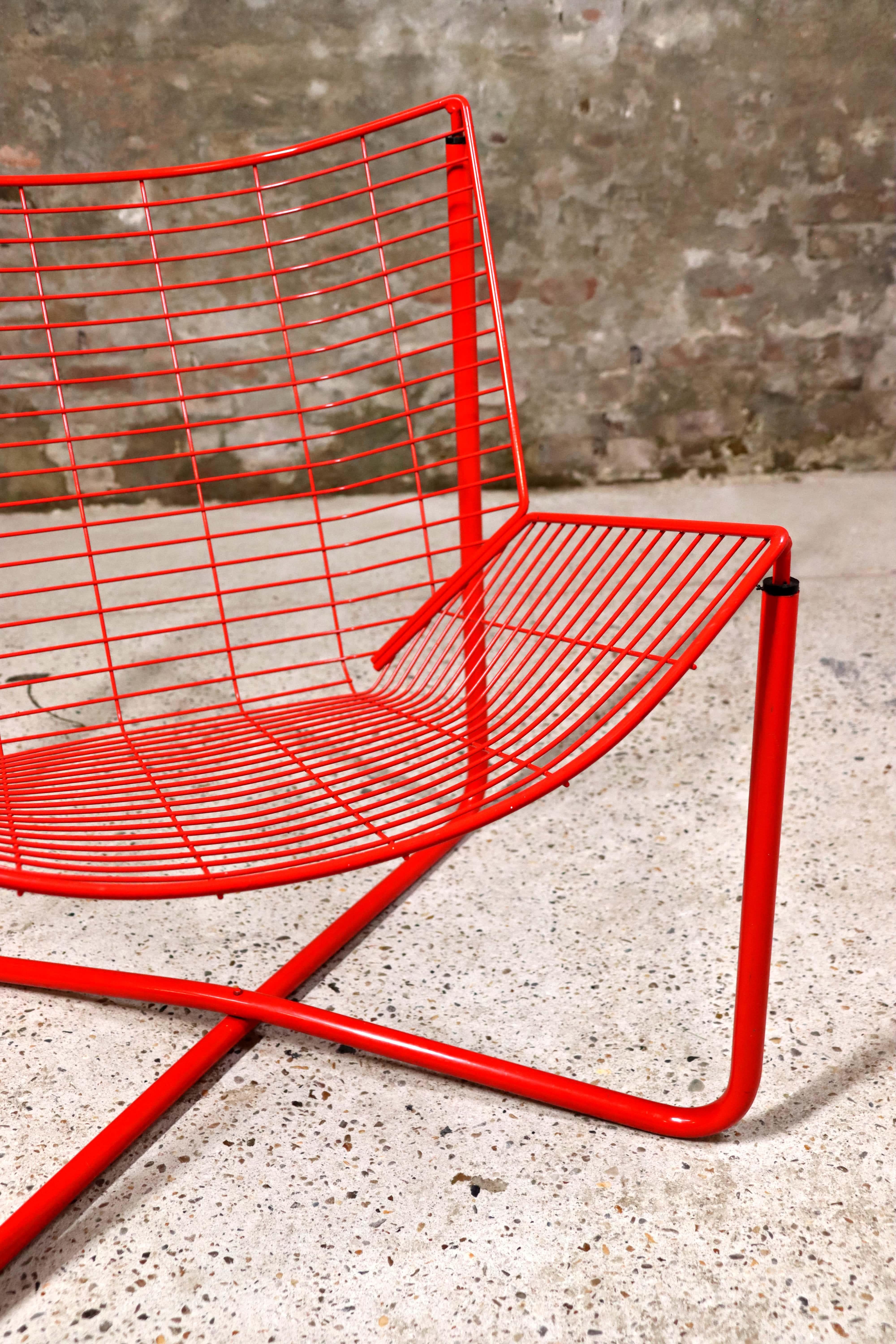 IKEA - Jarpen - Sillas y mesa de salón rojas - Niels Gammelgaard - 1983 en venta 8