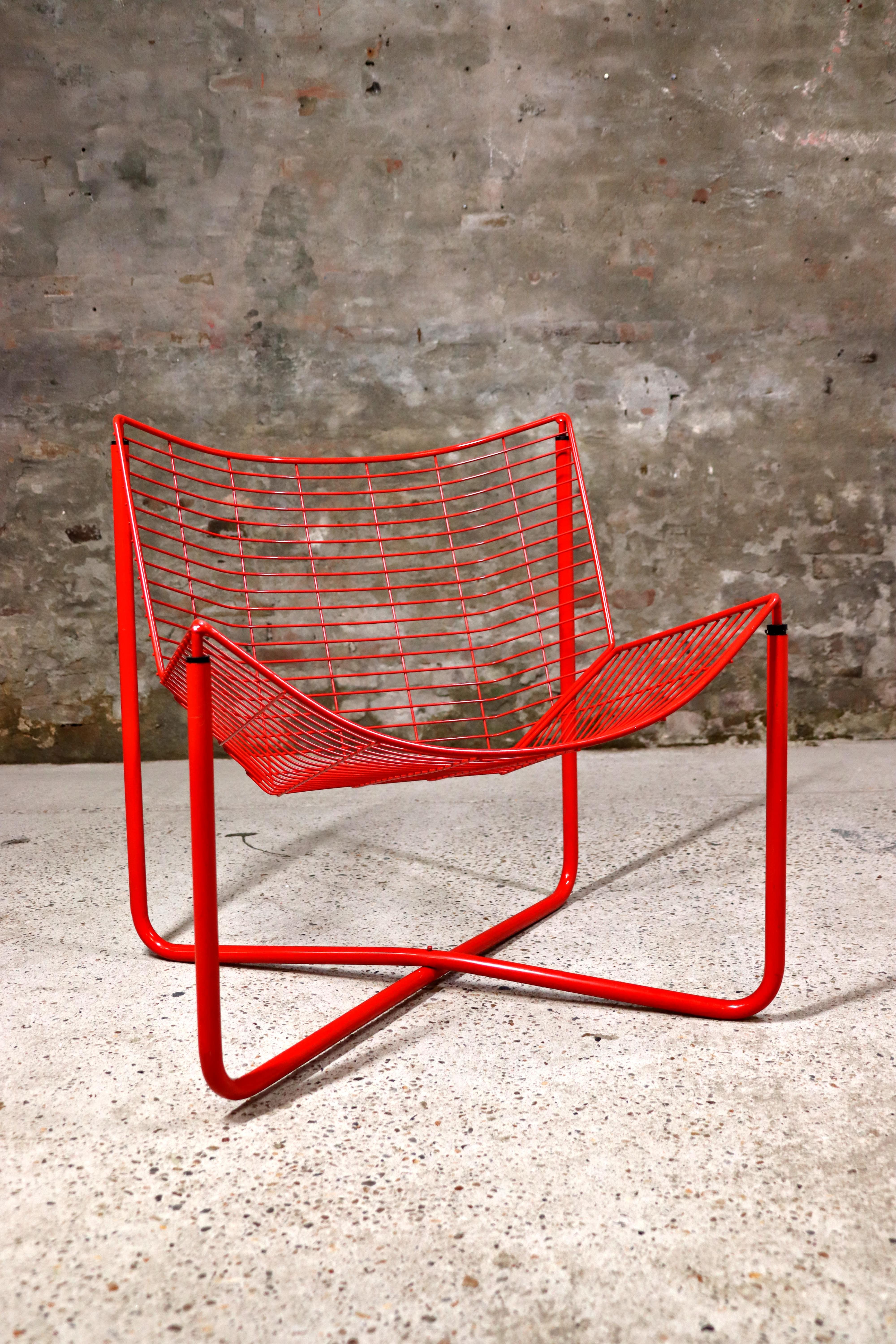 IKEA - Jarpen - Sillas y mesa de salón rojas - Niels Gammelgaard - 1983 finales del siglo XX en venta