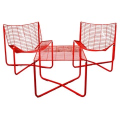 IKEA – Jarpen – Red Lounge Chairs and Table – Niels Gammelgaard – 1983