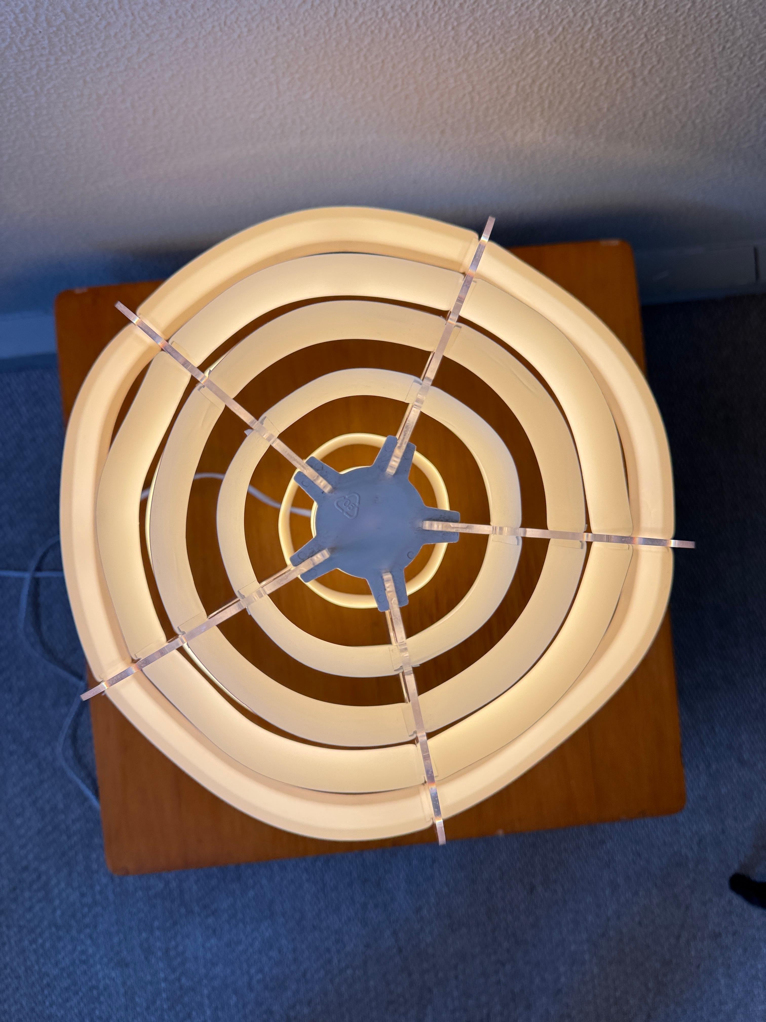 IKEA Lakane Strips Table Lamp Brylle Jacobsen Frosted Acrylic Finland 2000s For Sale 5