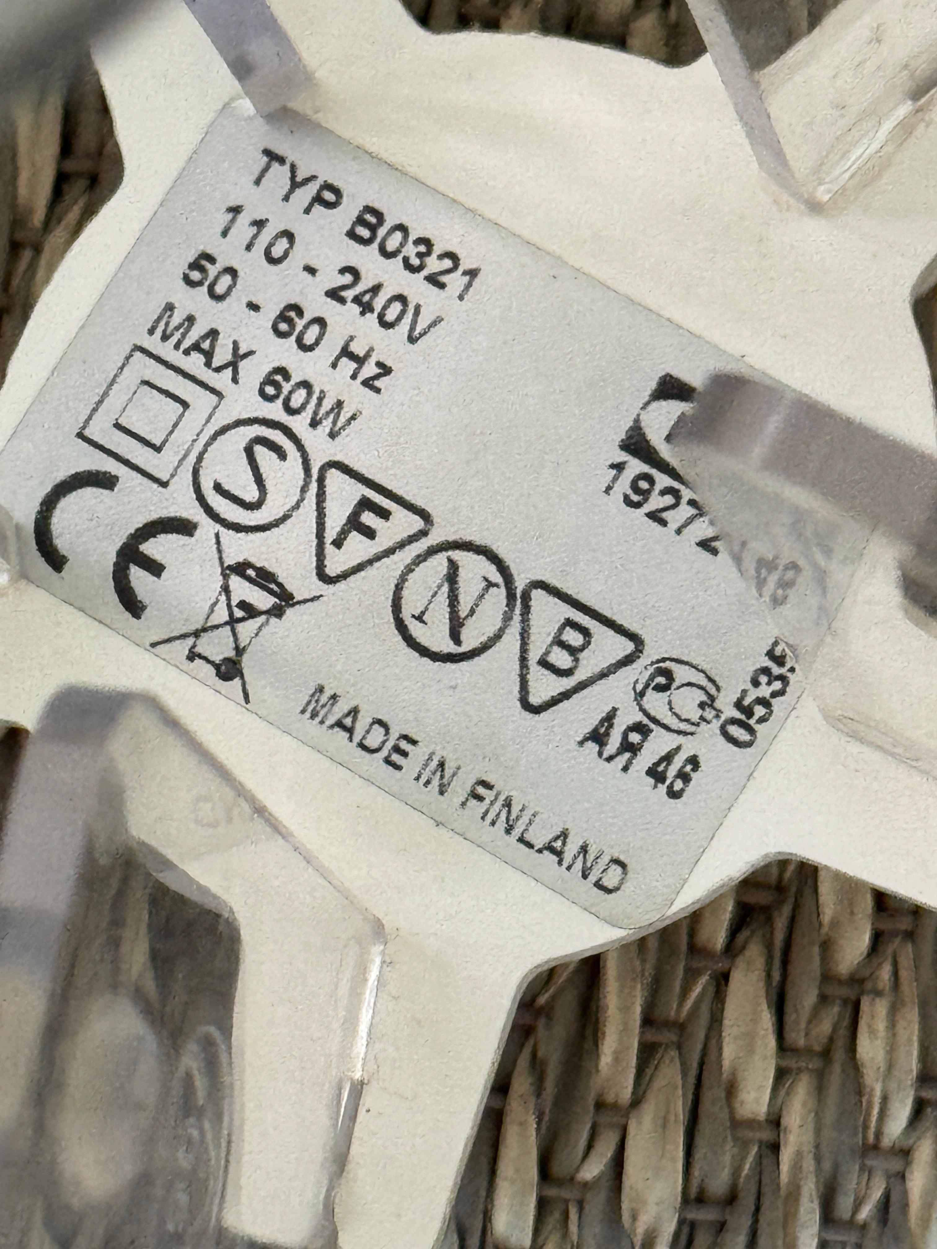 IKEA Lakane Strips Table Lamp Brylle Jacobsen Frosted Acrylic Finland 2000s For Sale 8