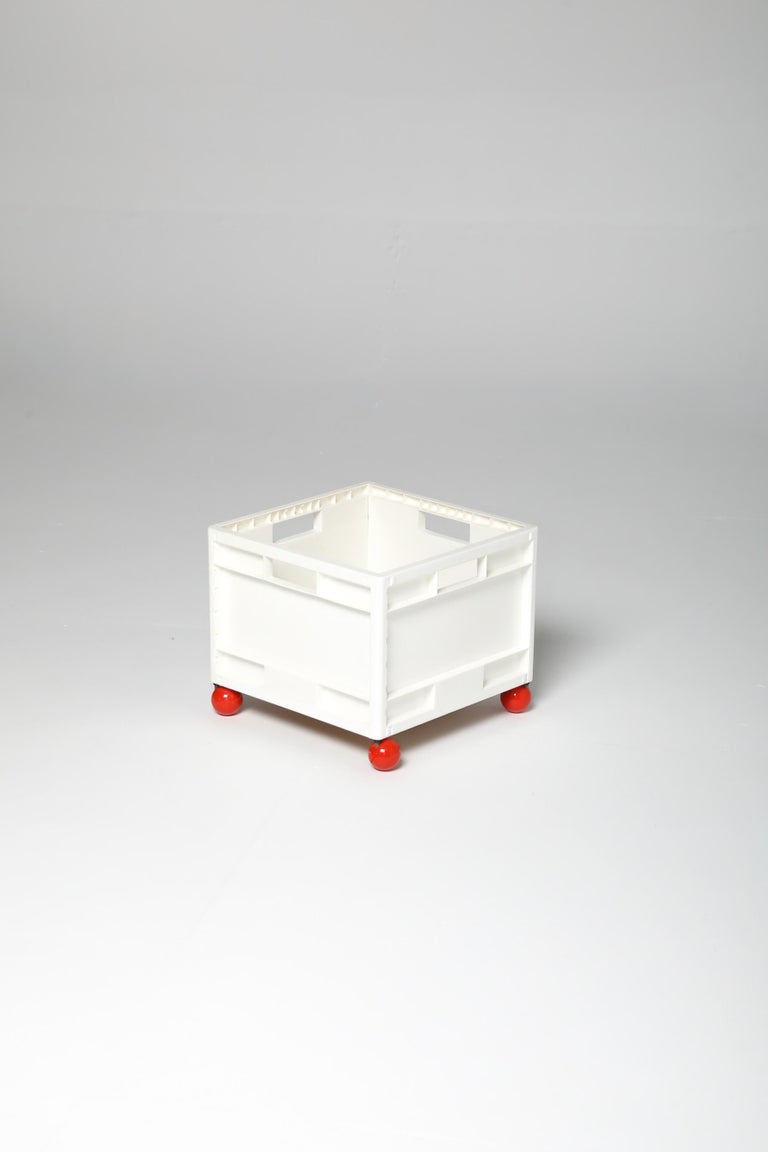 IKEA MÄRD Rollende Aufbewahrungsbox, 1990er Jahre, Weiß. im Angebot bei 1stDibs Deutschland