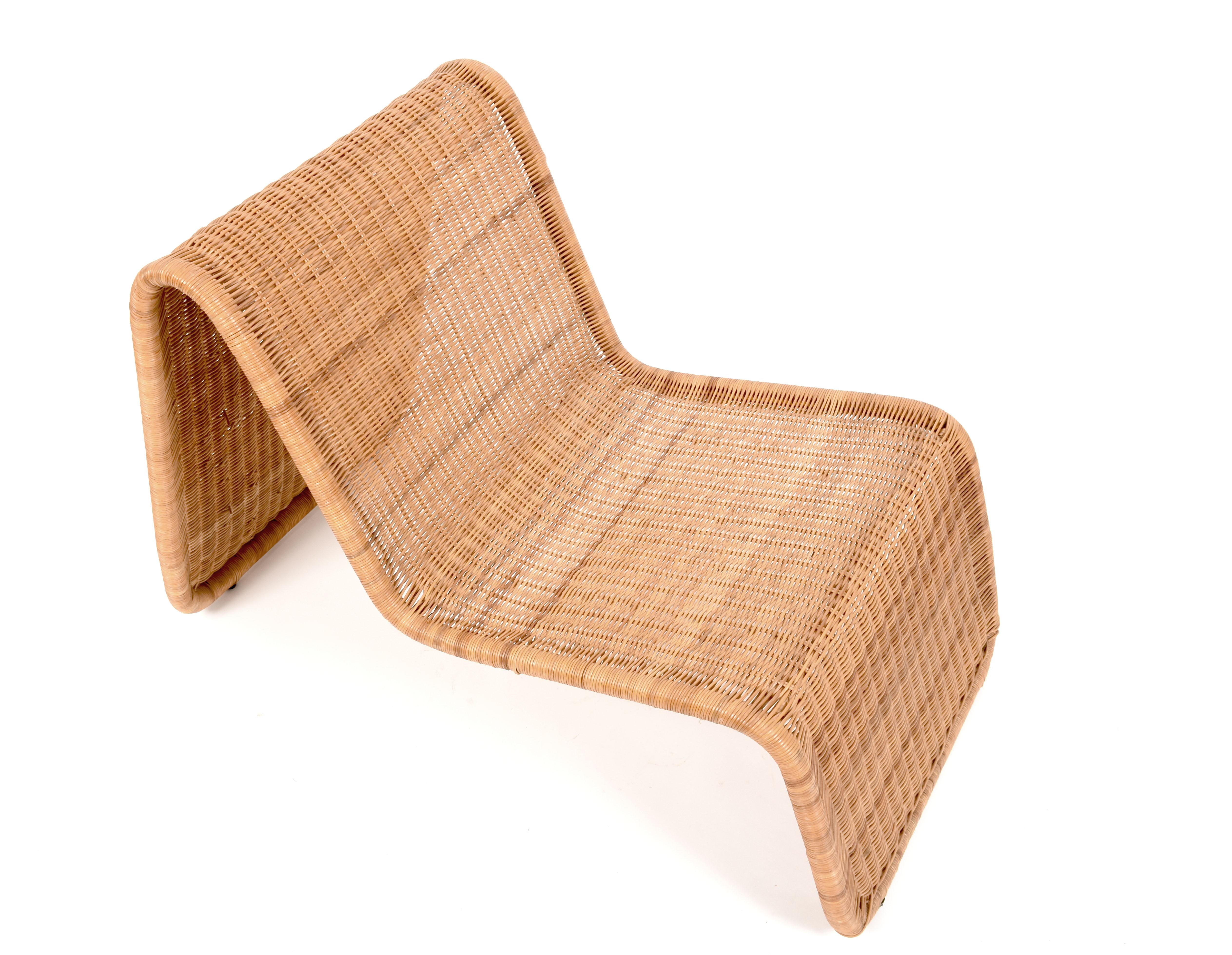 Ikea Midcentury Vintage Rattan Swedish Armchair, 1960s In Good Condition In Roma, IT