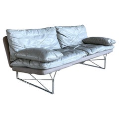 IKEA ‘MOMENT’ leather Sofa designed by Niels Gammelgaard, 1985