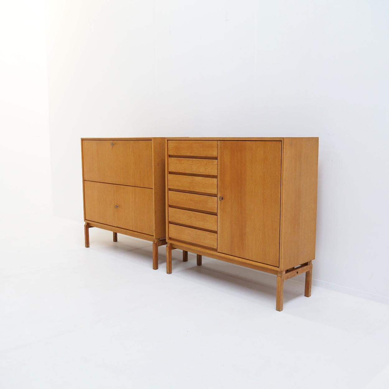 IKEA ‘MTP’ Cabinet in Natural Oak, Designed by Marian Grabinski in 1963 For Sale 3