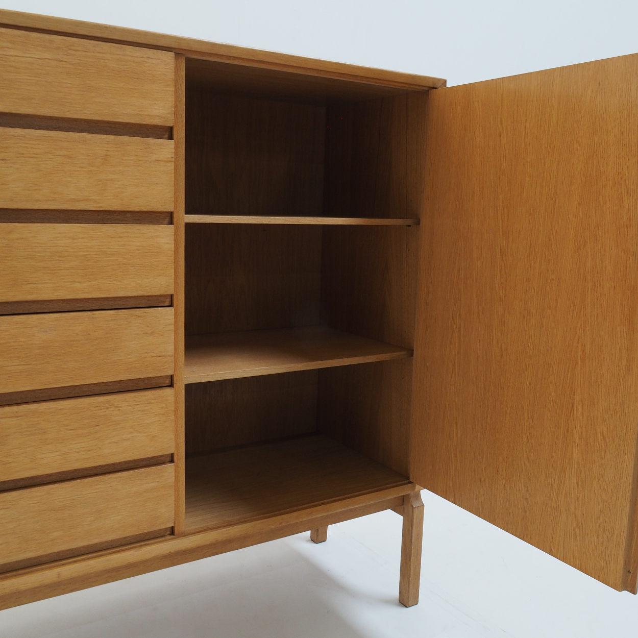 Swedish IKEA ‘MTP DL’ Cabinet in Natural Oak, Designed by Marian Grabinski in 1963
