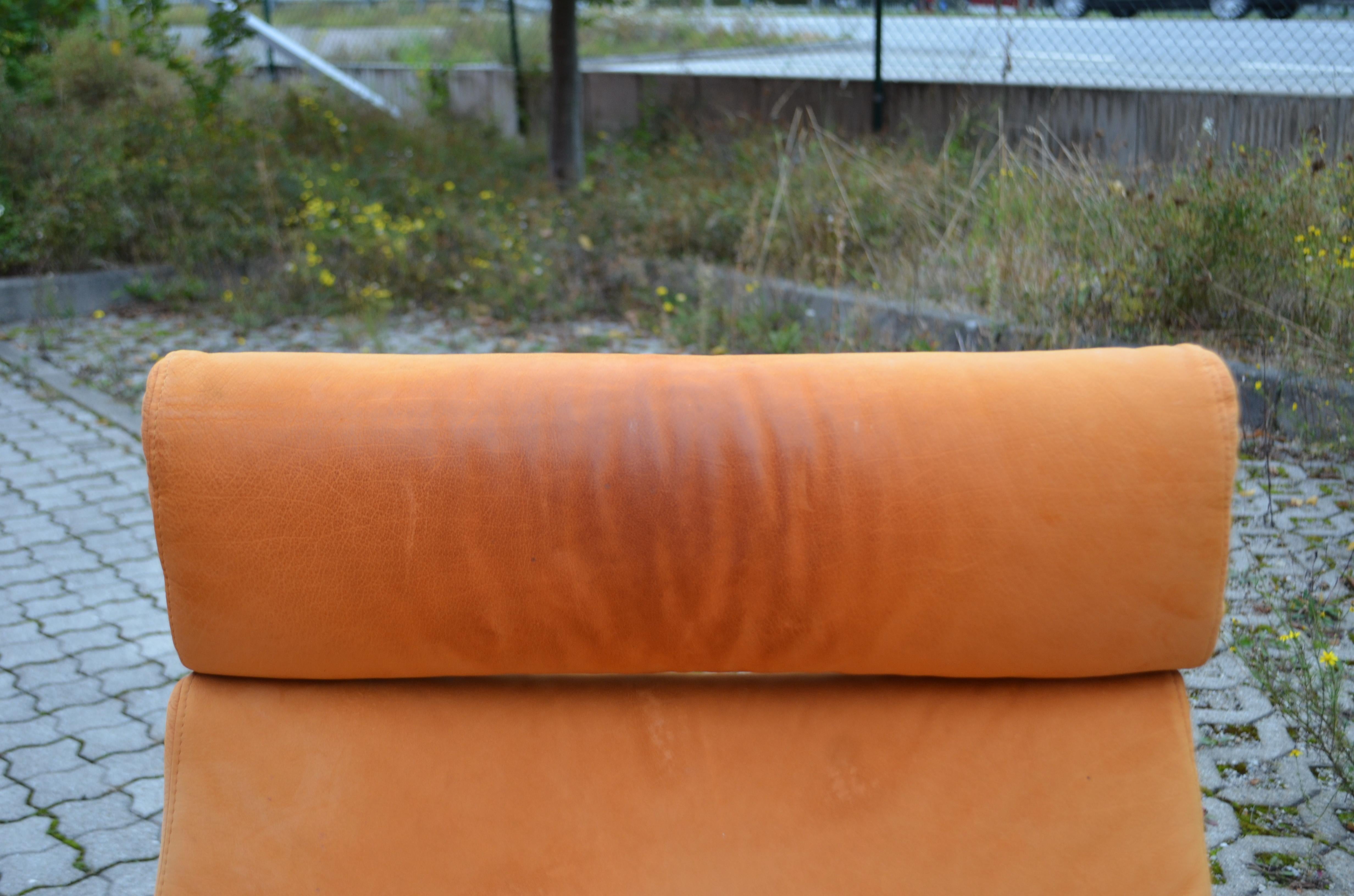 Late 20th Century VINTAGE IKEA Poäng Velvet Leather Lounge Chair & Ottomane Noboru Nakamura 1999