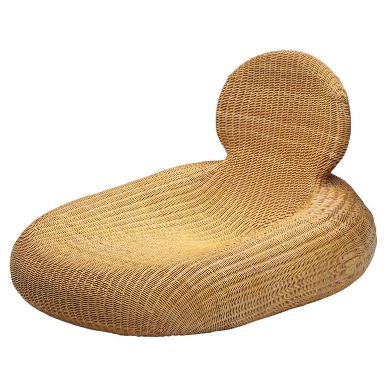 Ikea Produced Storvik Rattan Cane Wicker Lounge Chair by Carl Öjerstam,  2000's For Sale at 1stDibs