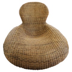 Ikea Produced Storvik Rattan Cane Wicker Lounge Chair by Carl Öjerstam