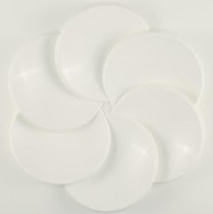 Ikea "Rabatt" Wall Decoration in White Plastic, Verner Panton Style